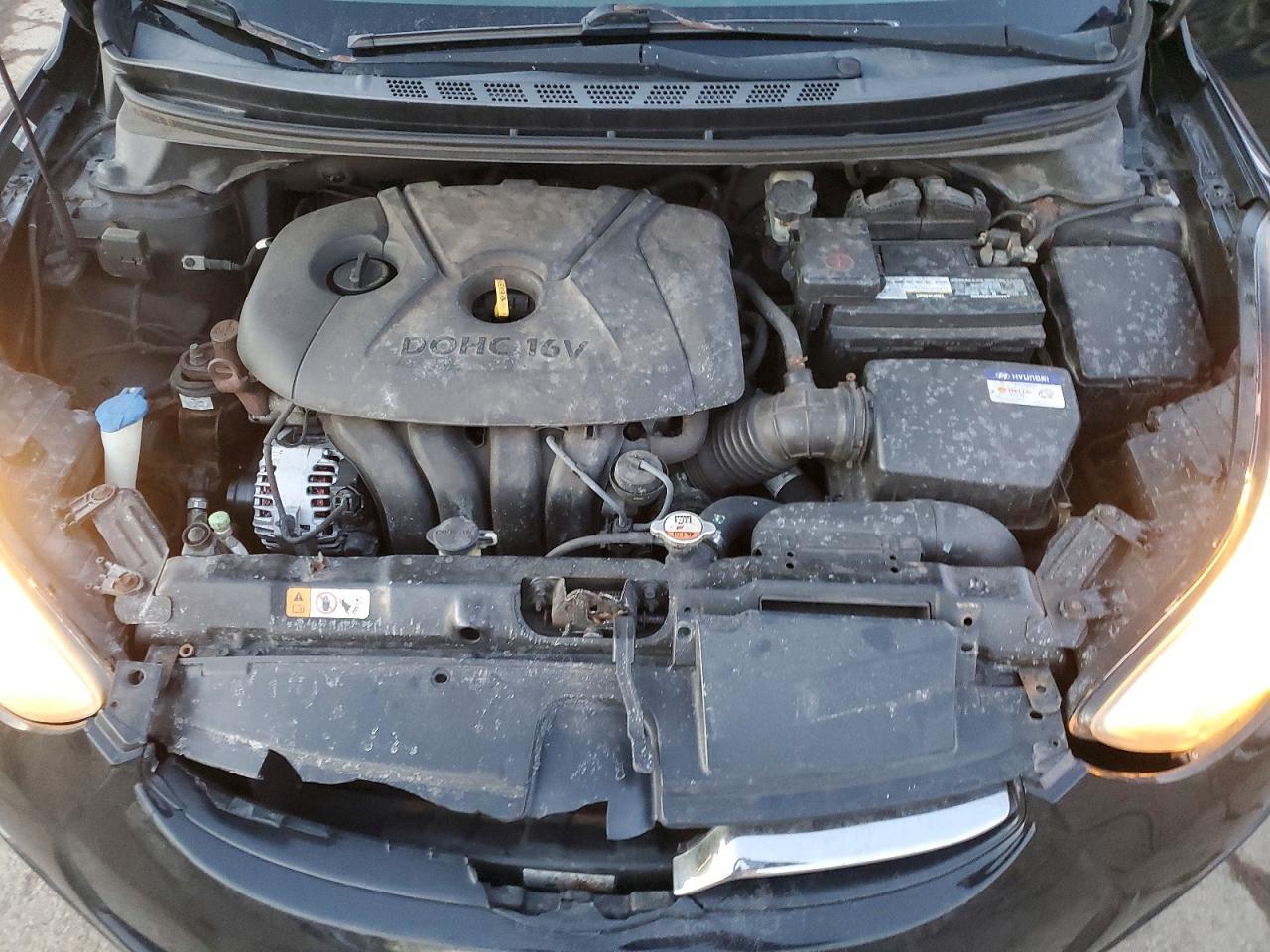 2012 Hyundai Elantra Limited Черный vin: KMHDH4AE4CU363339