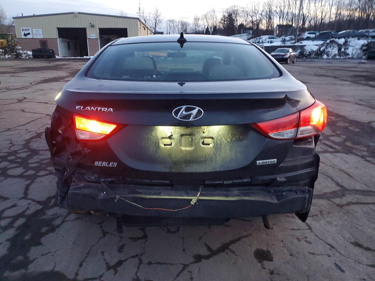 2012 Hyundai Elantra Limited Черный vin: KMHDH4AE4CU363339