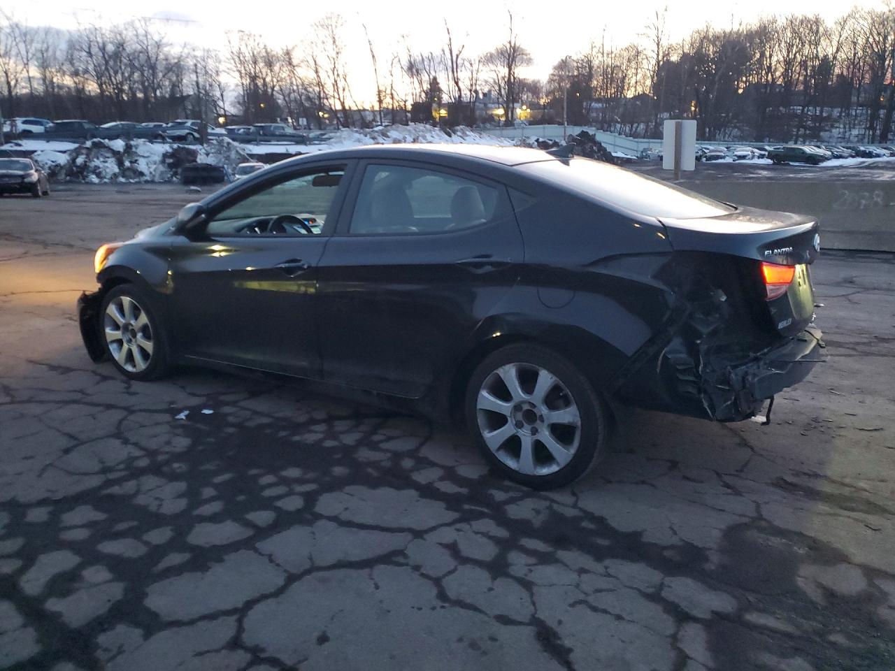 2012 Hyundai Elantra Limited Черный vin: KMHDH4AE4CU363339