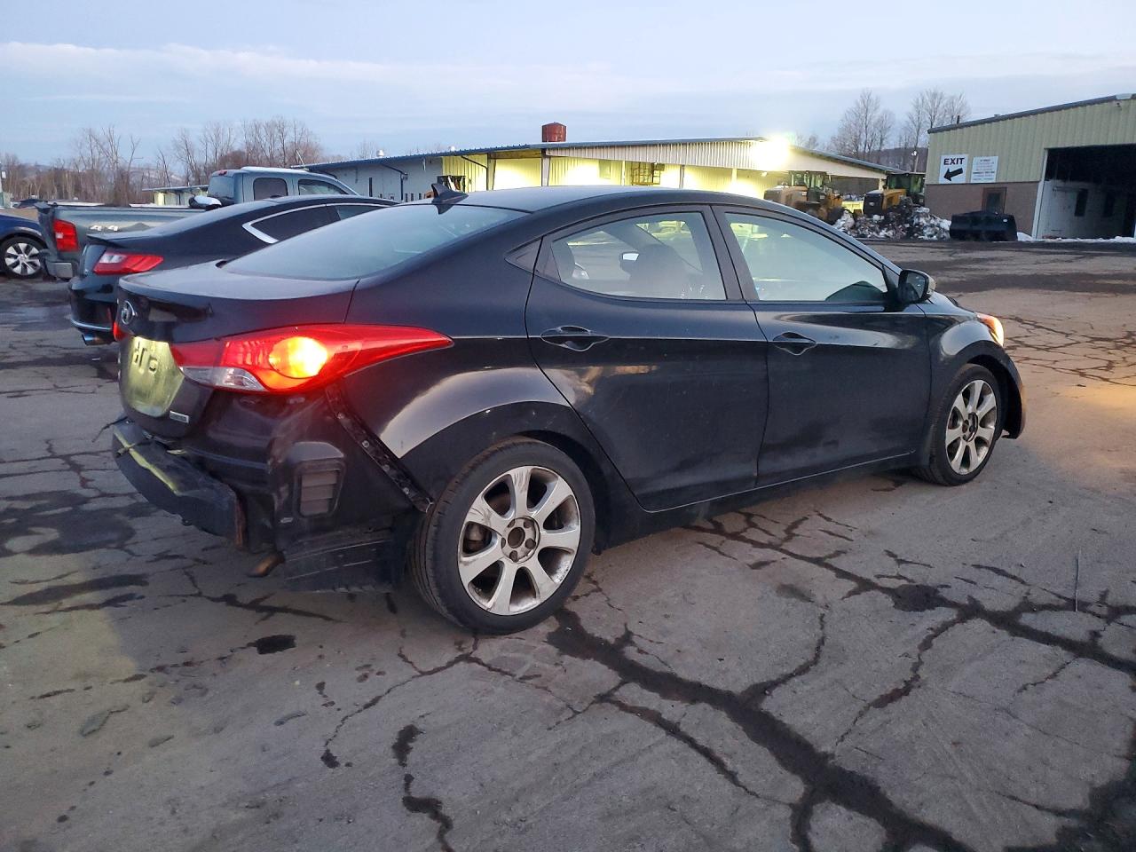 2012 Hyundai Elantra Limited Черный vin: KMHDH4AE4CU363339