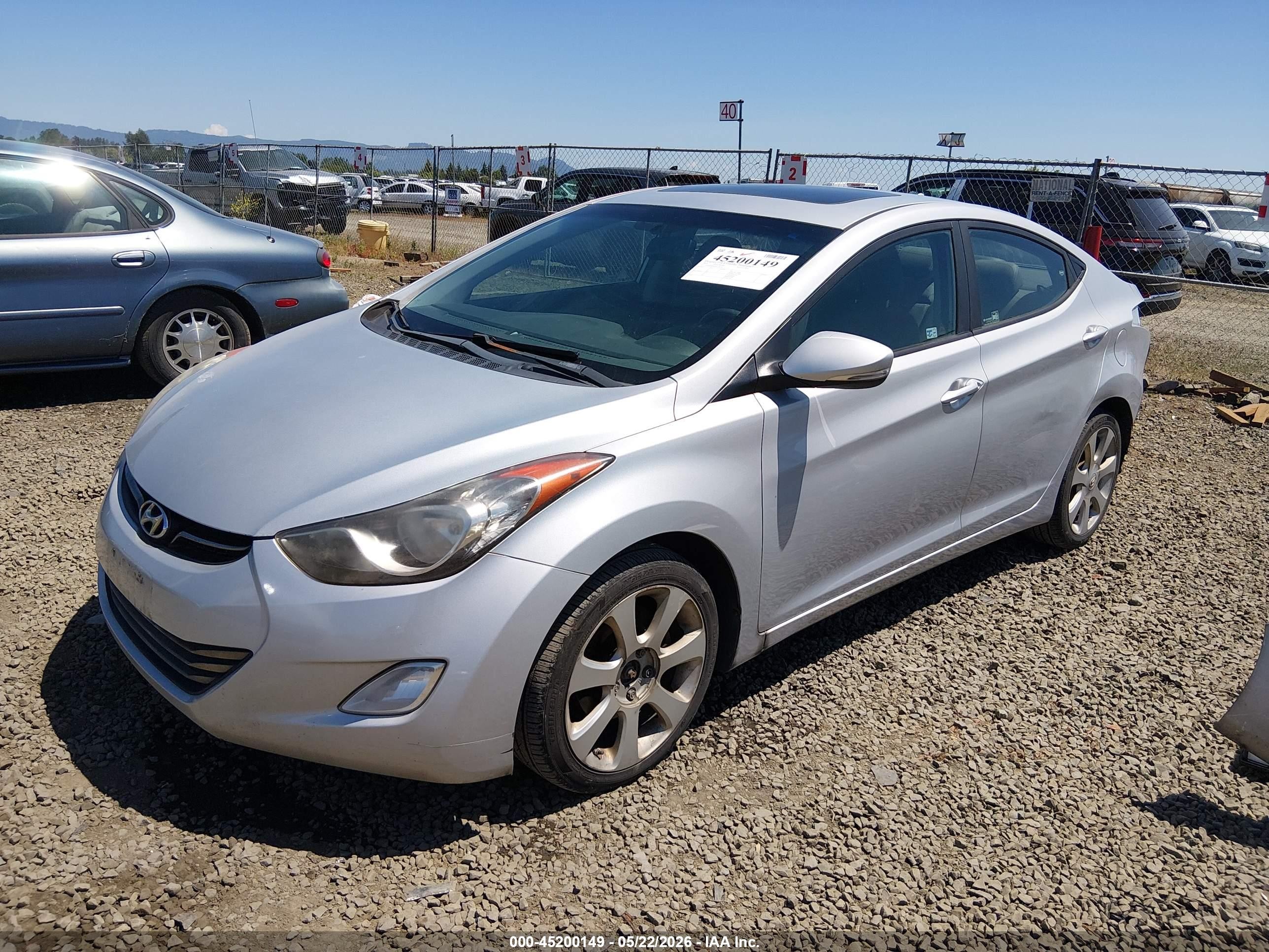 2012 Hyundai Elantra Limited (ulsan Plant) Silver vin: KMHDH4AE4CU367441