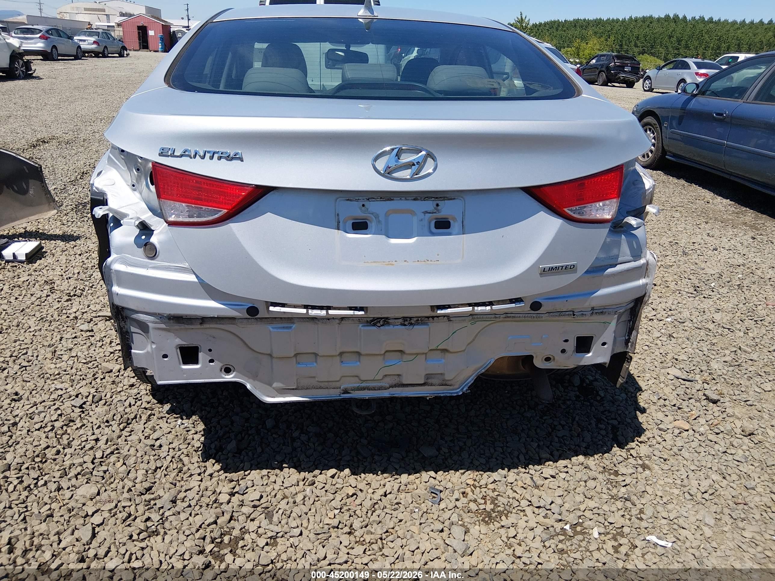 2012 Hyundai Elantra Limited (ulsan Plant) Silver vin: KMHDH4AE4CU367441