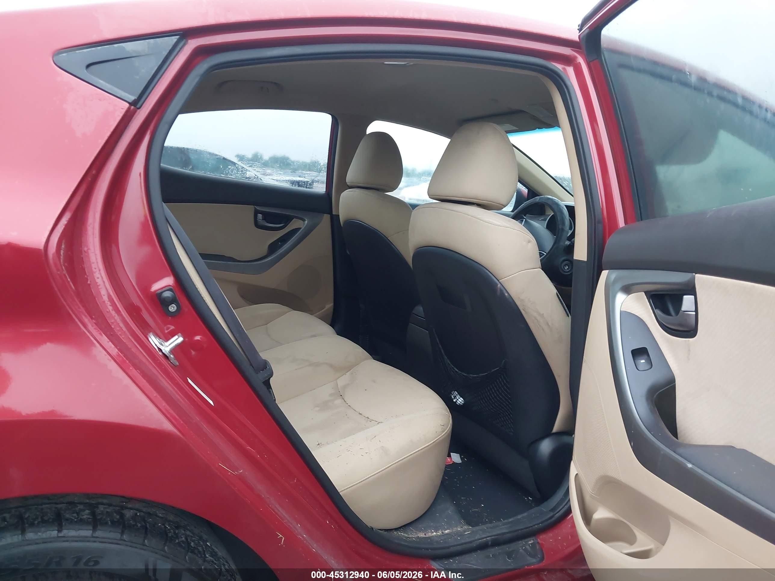 2012 Hyundai Elantra Gls (ulsan Plant) Red vin: KMHDH4AE4CU370162