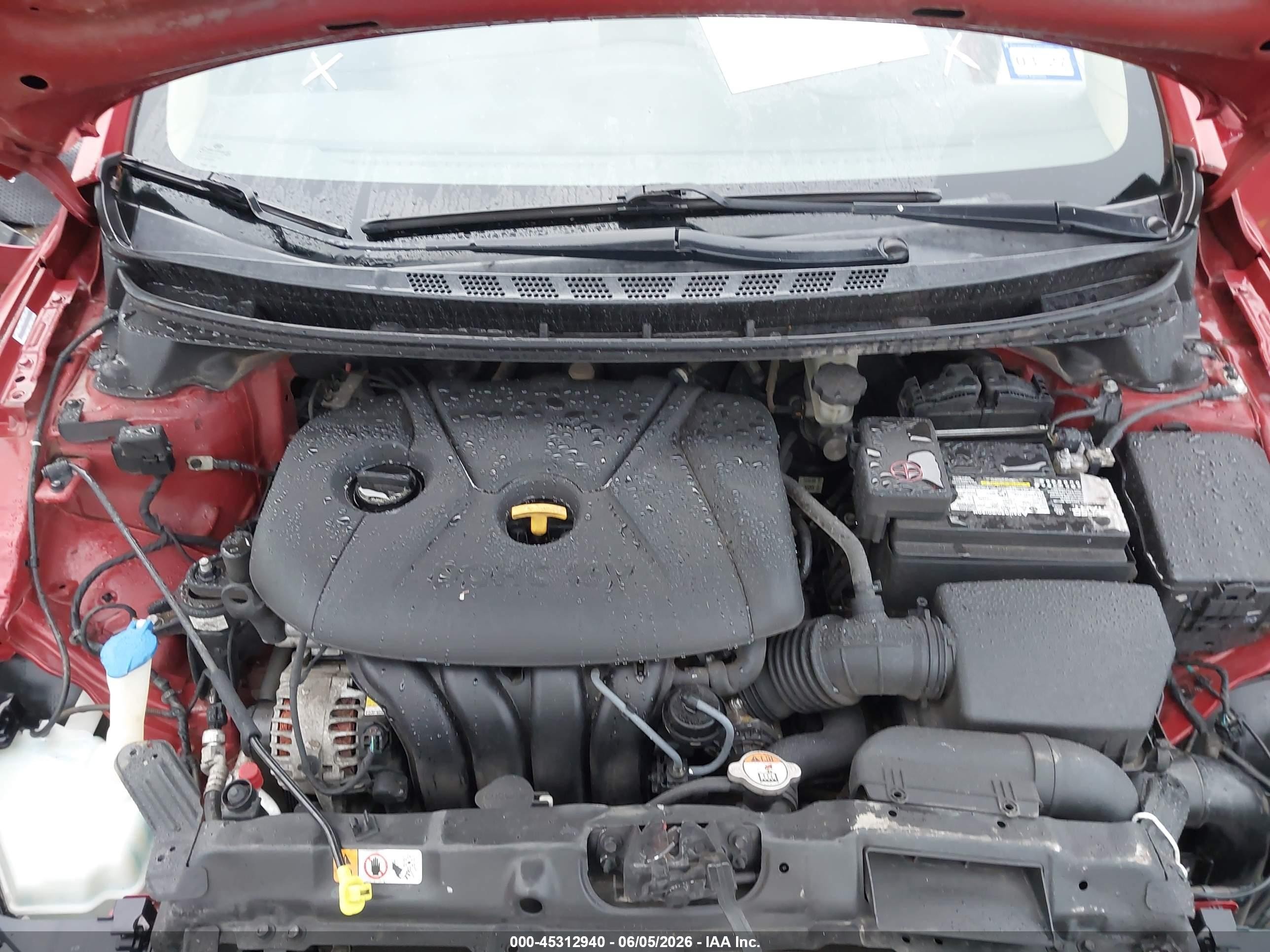2012 Hyundai Elantra Gls (ulsan Plant) Red vin: KMHDH4AE4CU370162