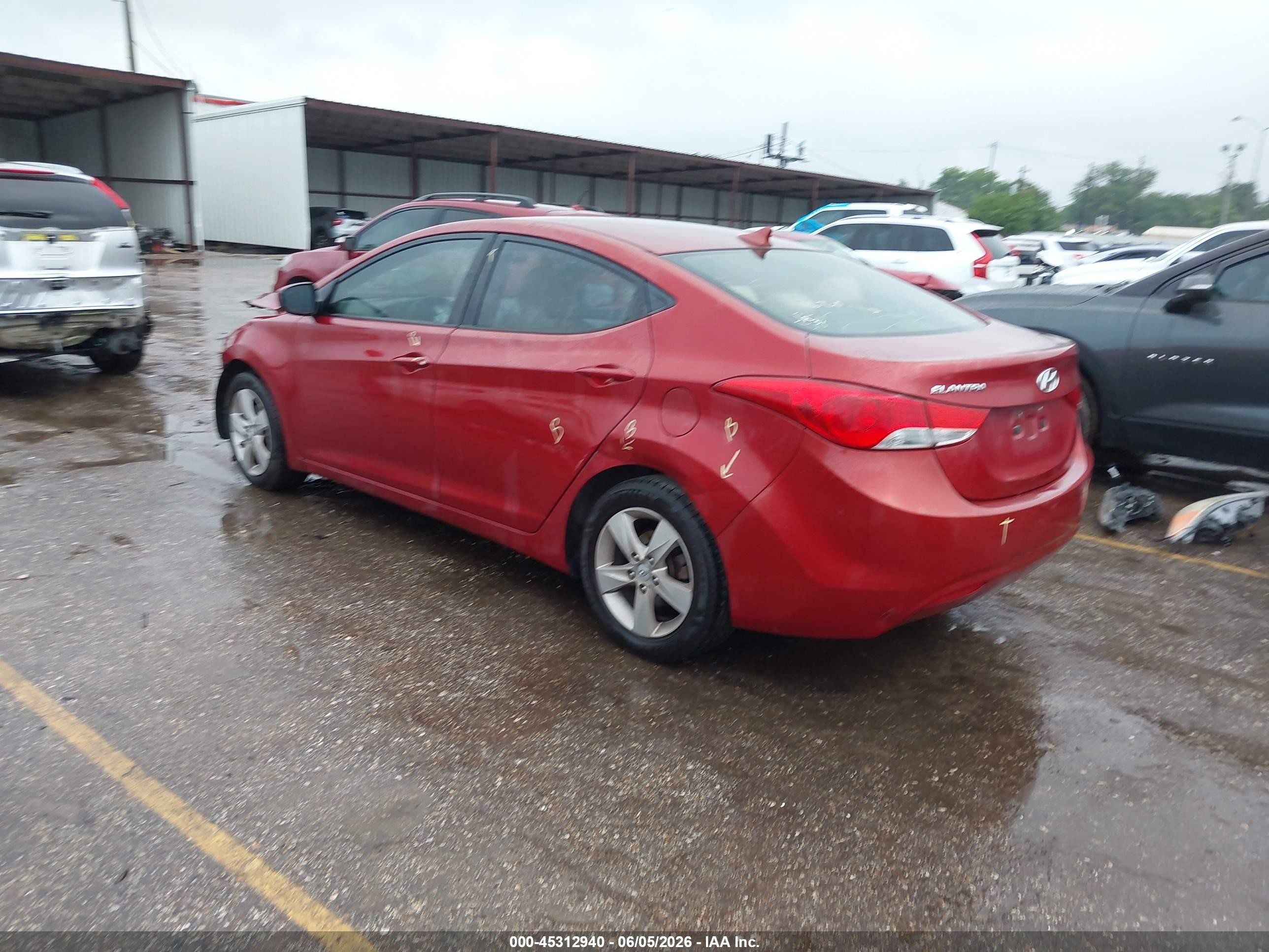 2012 Hyundai Elantra Gls (ulsan Plant) Red vin: KMHDH4AE4CU370162