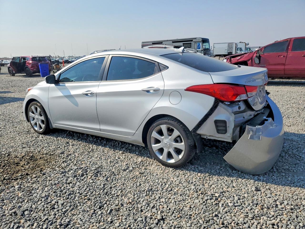 2012 Hyundai Elantra Limited Silver vin: KMHDH4AE4CU373238