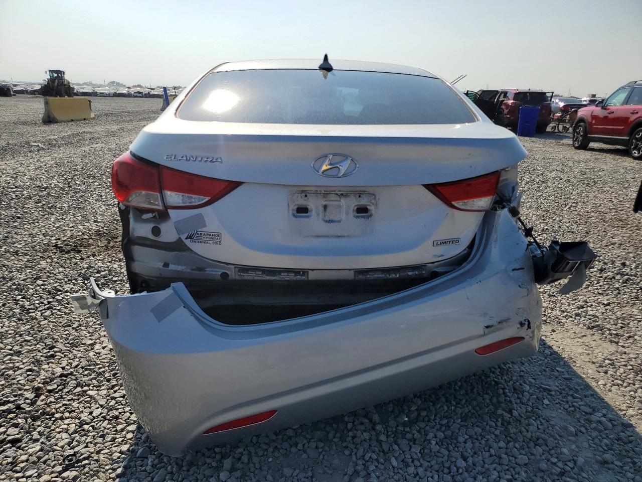 2012 Hyundai Elantra Limited Silver vin: KMHDH4AE4CU373238