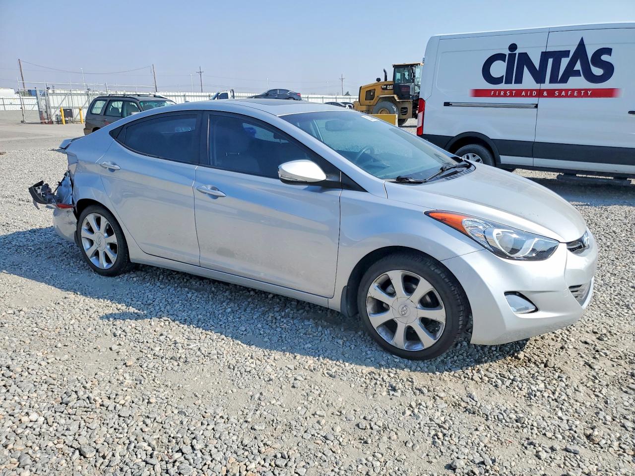 2012 Hyundai Elantra Limited Silver vin: KMHDH4AE4CU373238