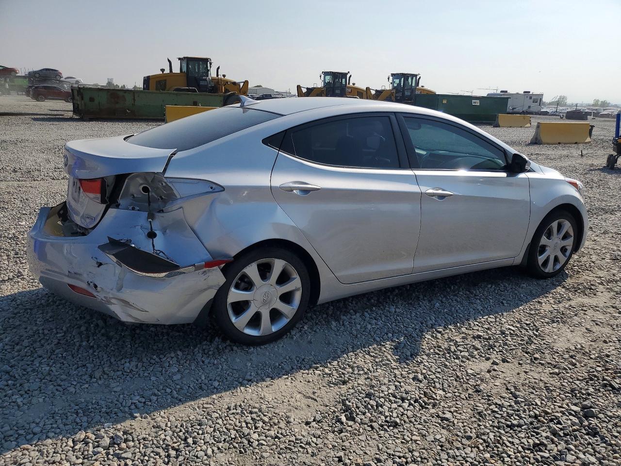 2012 Hyundai Elantra Limited Silver vin: KMHDH4AE4CU373238