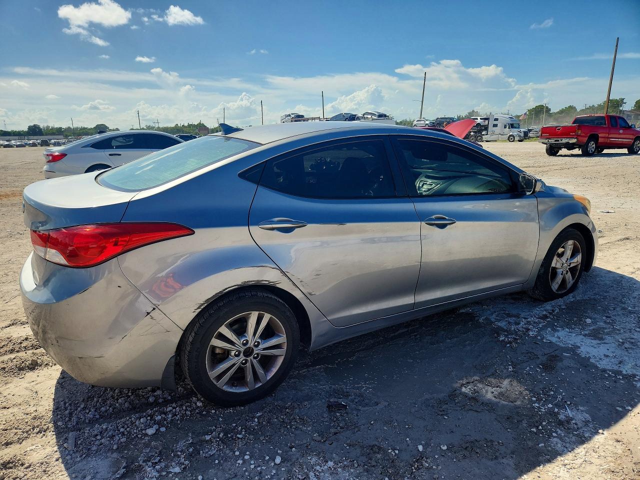 2012 Hyundai Elantra Gls Silver vin: KMHDH4AE4CU386586