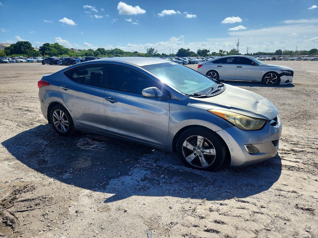 2012 Hyundai Elantra Gls Silver vin: KMHDH4AE4CU386586