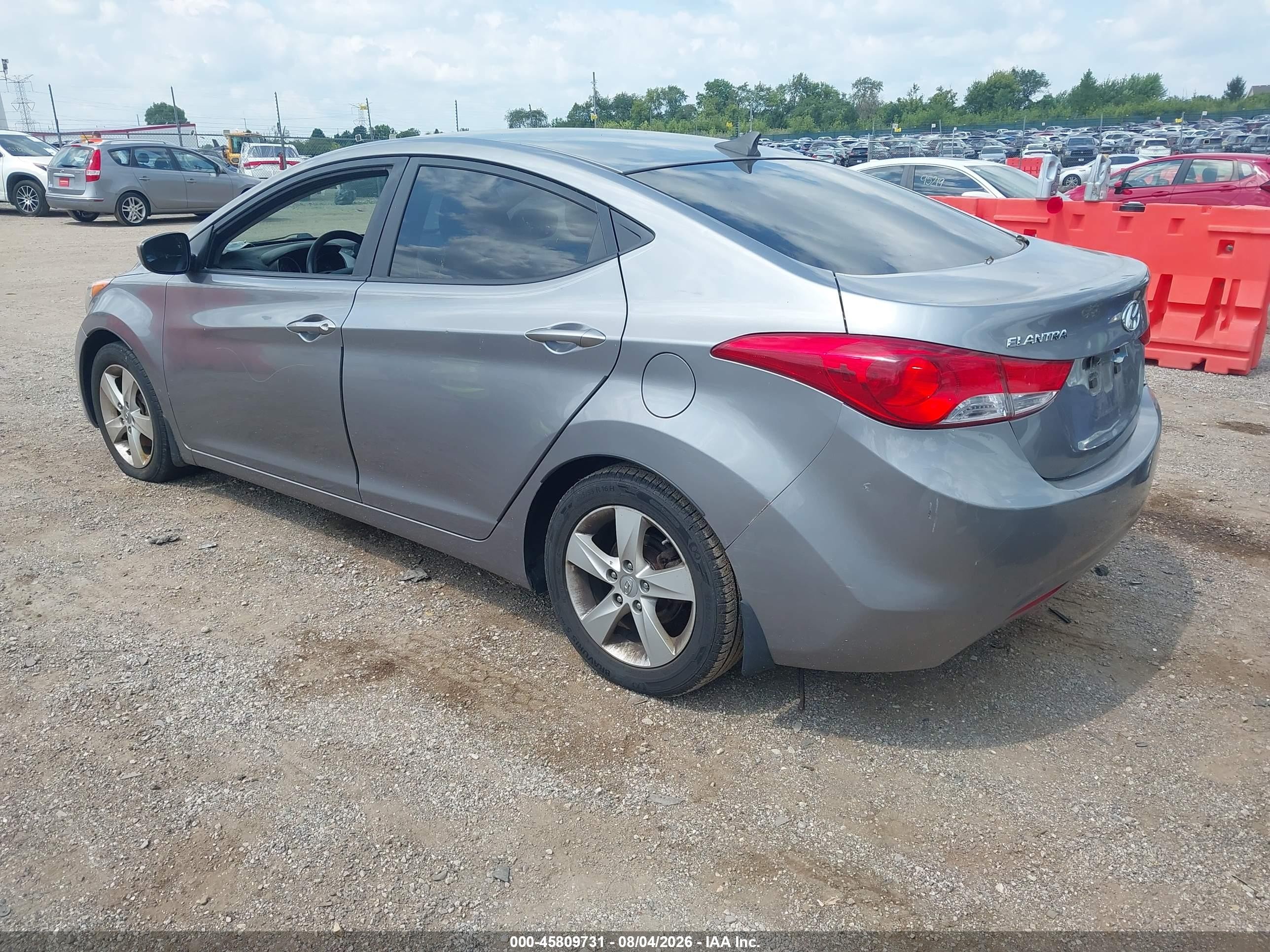 2012 Hyundai Elantra Gls (ulsan Plant) Gray vin: KMHDH4AE4CU420087