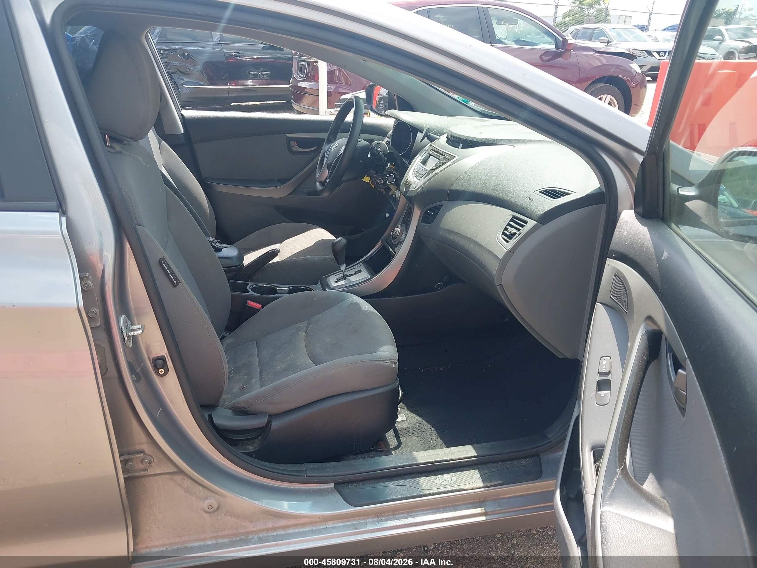 2012 Hyundai Elantra Gls (ulsan Plant) Gray vin: KMHDH4AE4CU420087