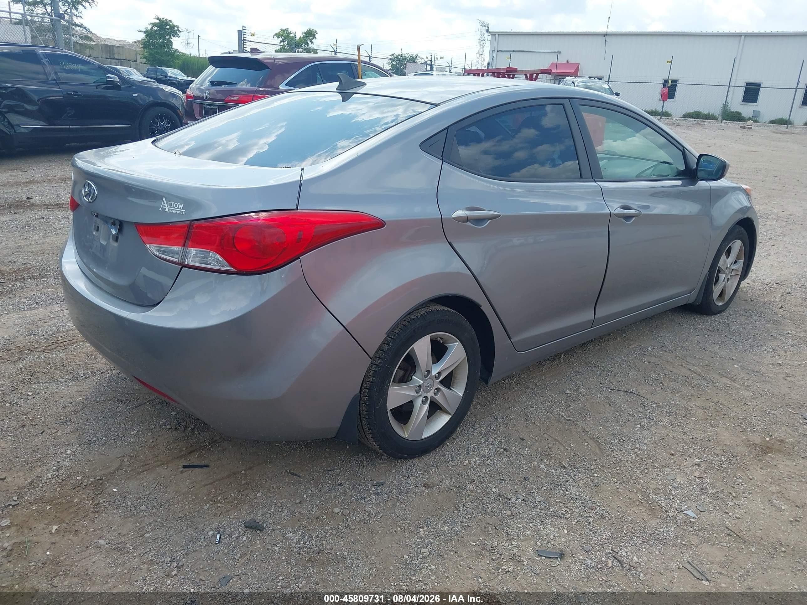 2012 Hyundai Elantra Gls (ulsan Plant) Gray vin: KMHDH4AE4CU420087