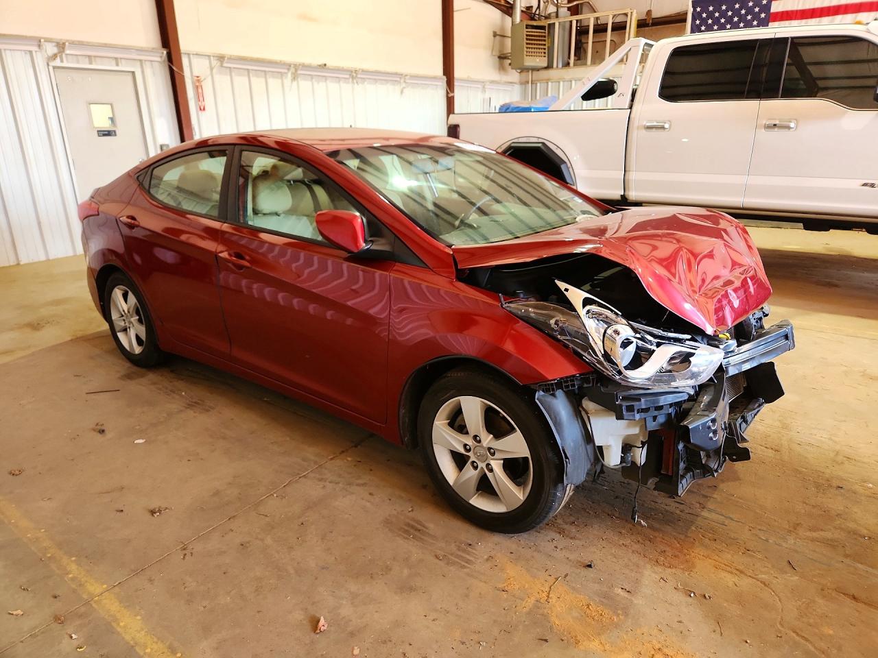 2012 Hyundai Elantra Gls Красный vin: KMHDH4AE4CU420879