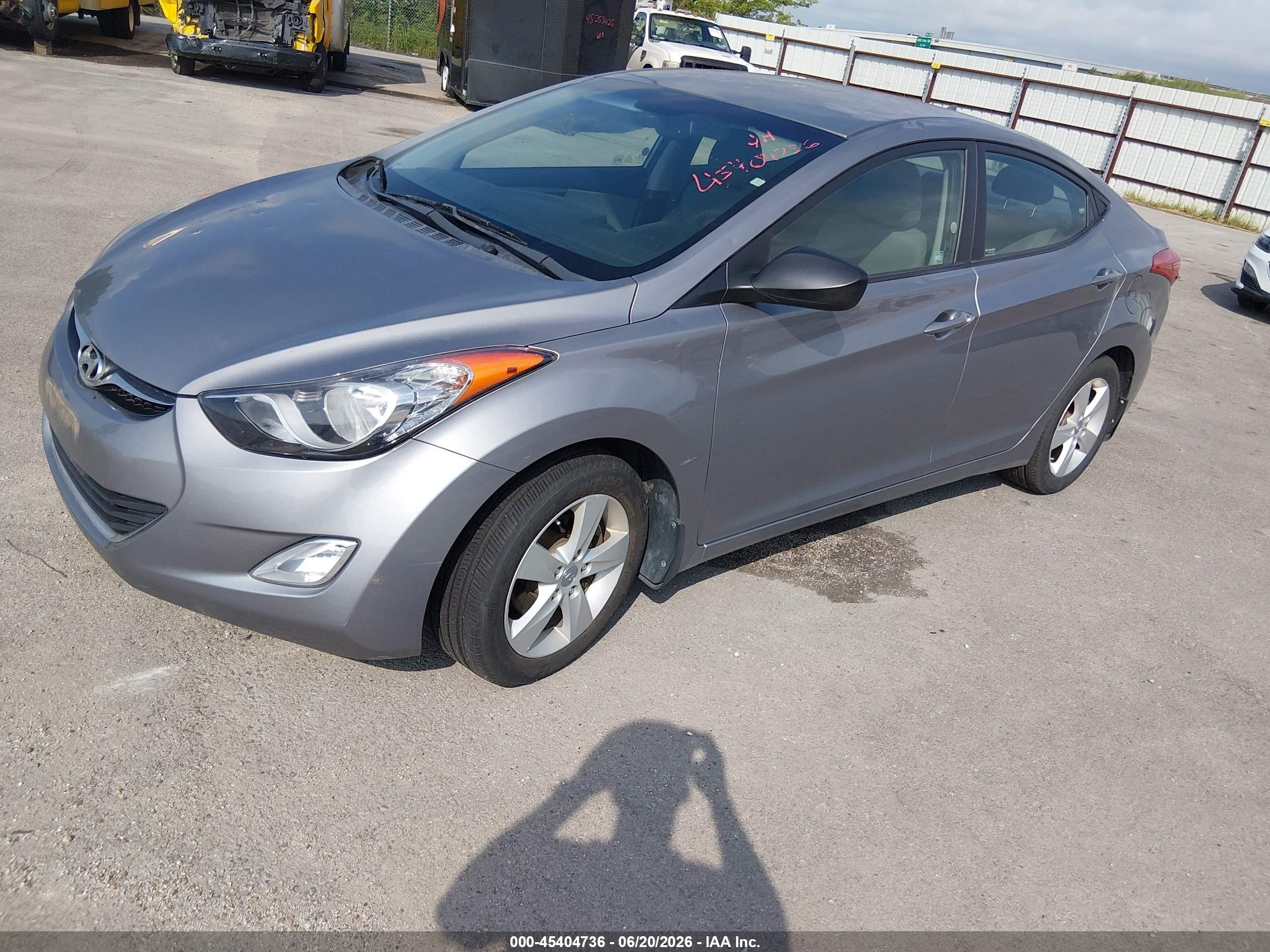 2012 Hyundai Elantra Gls (ulsan Plant) Gray vin: KMHDH4AE4CU421532