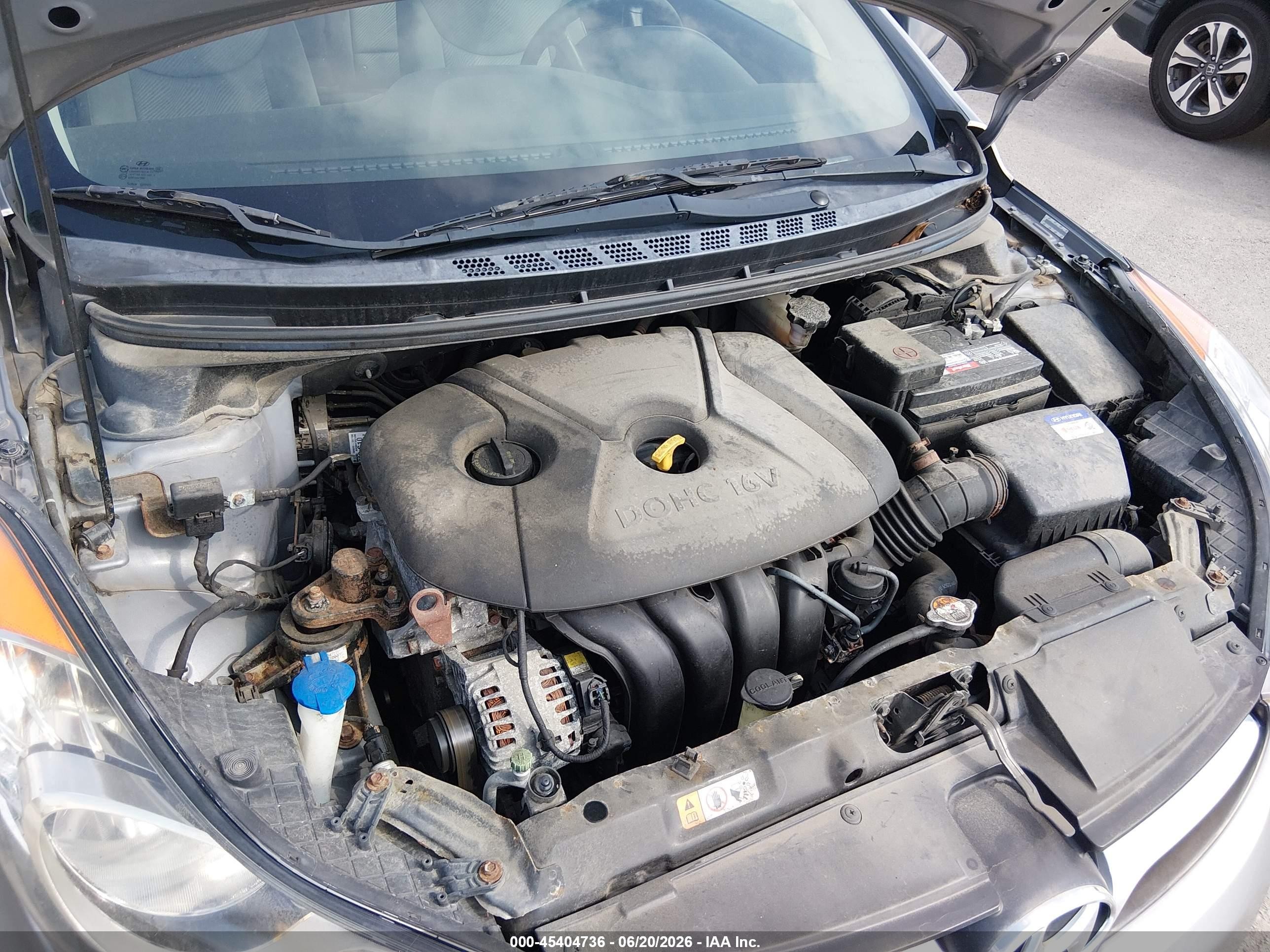 2012 Hyundai Elantra Gls (ulsan Plant) Gray vin: KMHDH4AE4CU421532