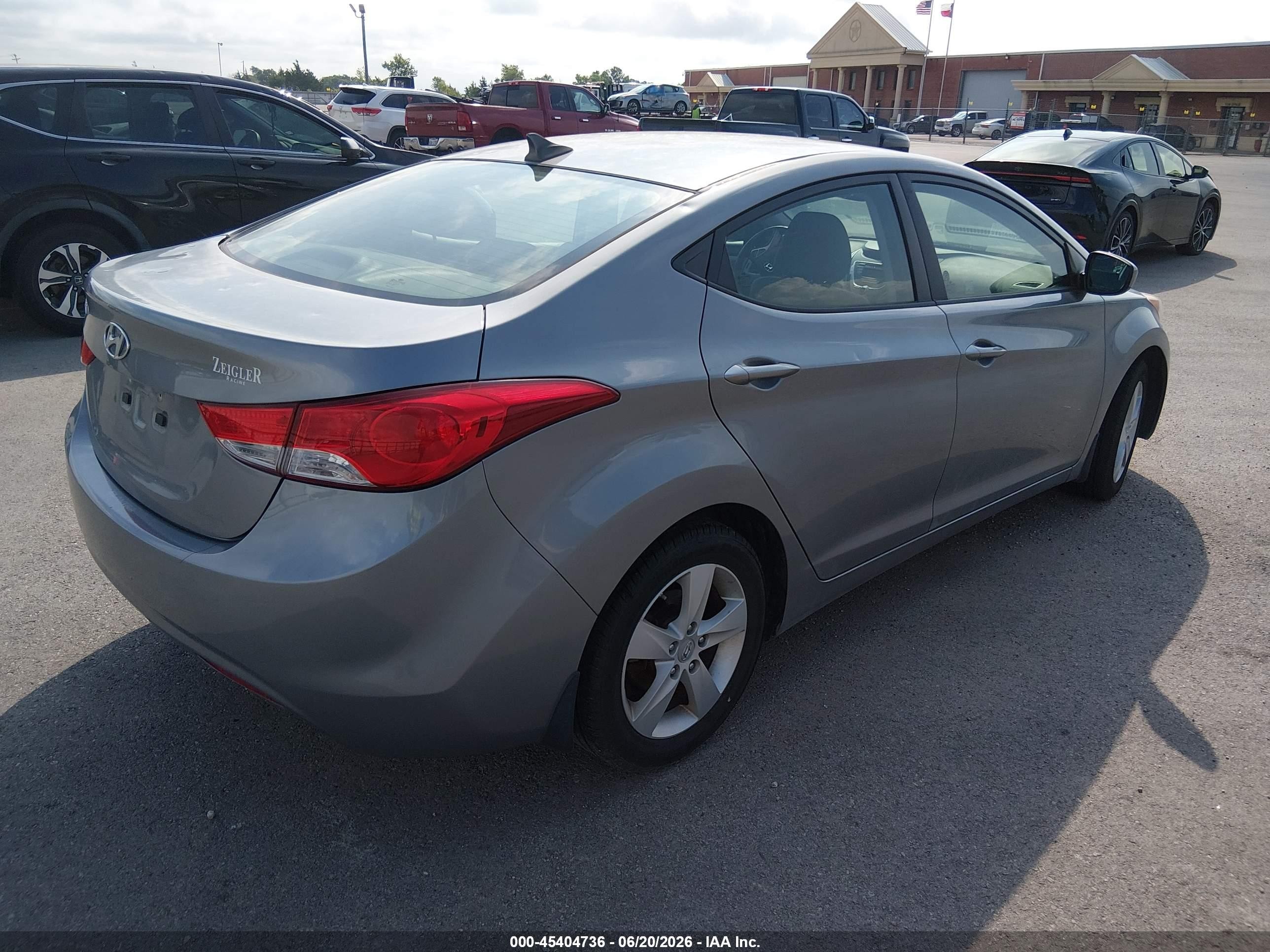 2012 Hyundai Elantra Gls (ulsan Plant) Gray vin: KMHDH4AE4CU421532