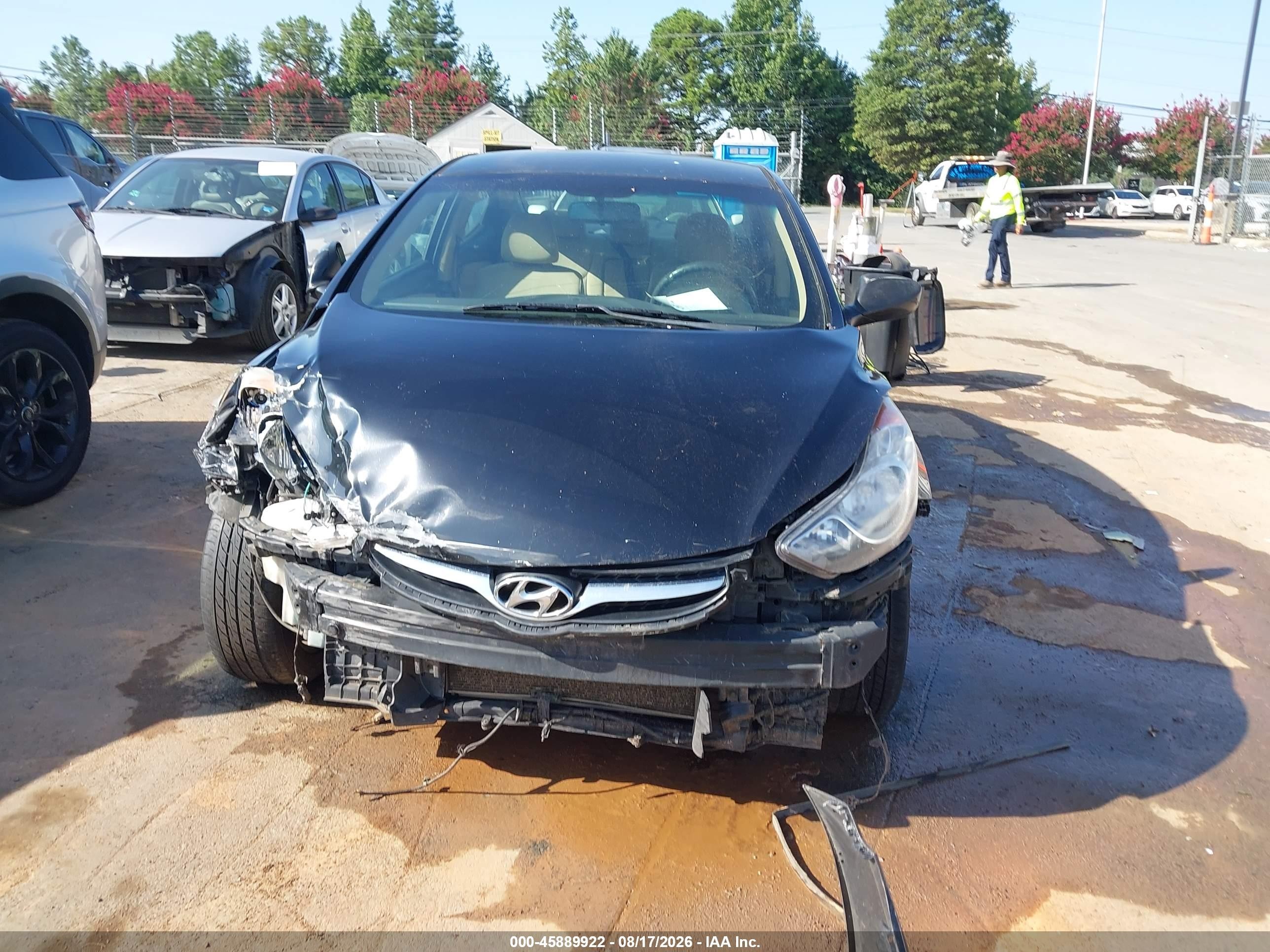 2012 Hyundai Elantra Gls (ulsan Plant) Черный vin: KMHDH4AE4CU432059