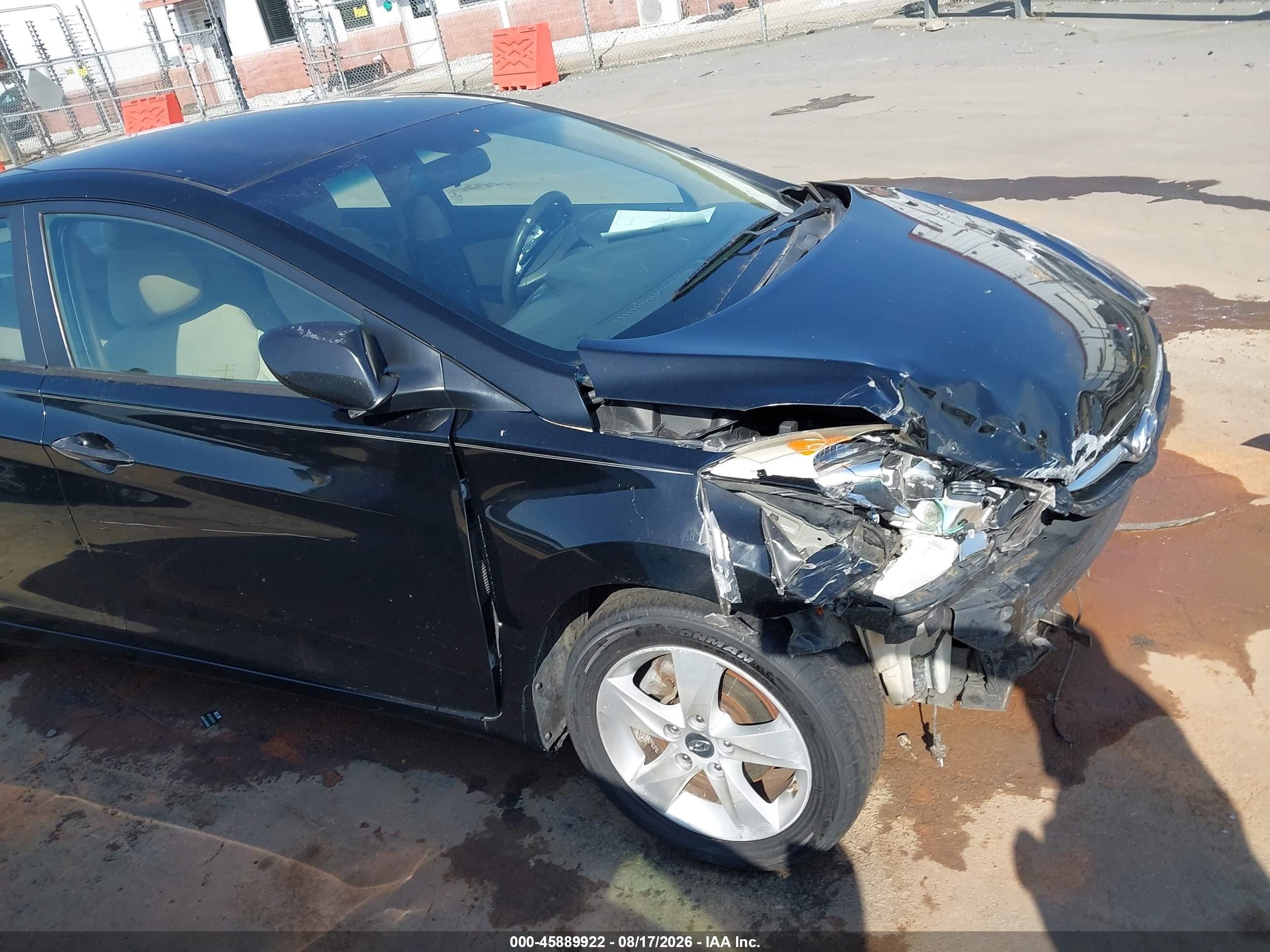 2012 Hyundai Elantra Gls (ulsan Plant) Черный vin: KMHDH4AE4CU432059