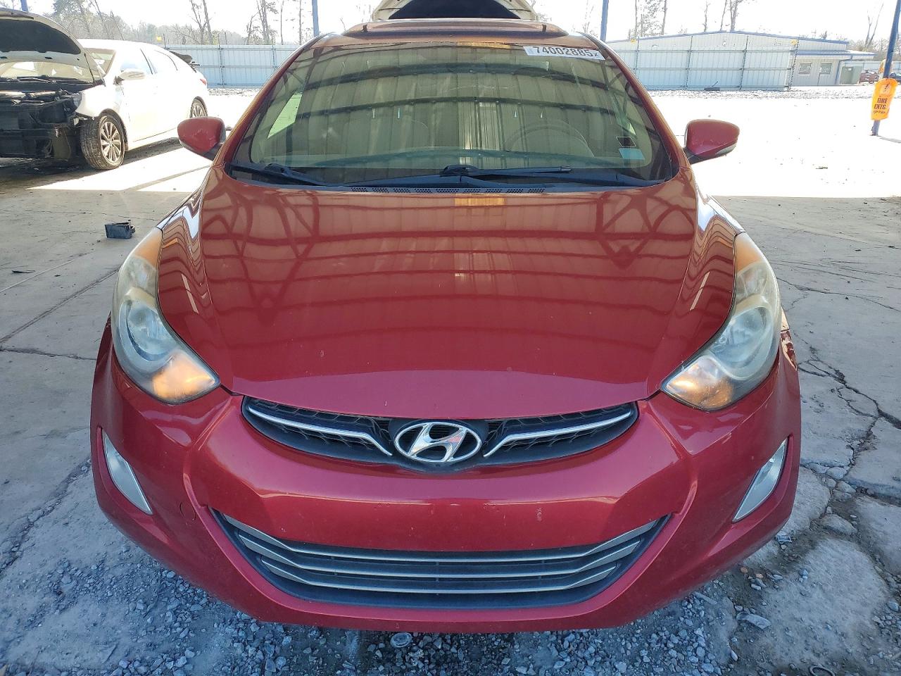 2012 Hyundai Elantra Gls Красный vin: KMHDH4AE4CU435883