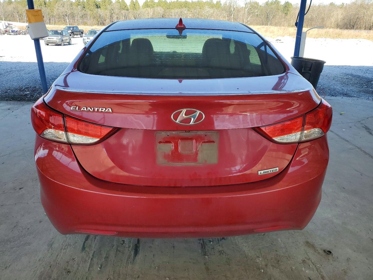 2012 Hyundai Elantra Gls Красный vin: KMHDH4AE4CU435883