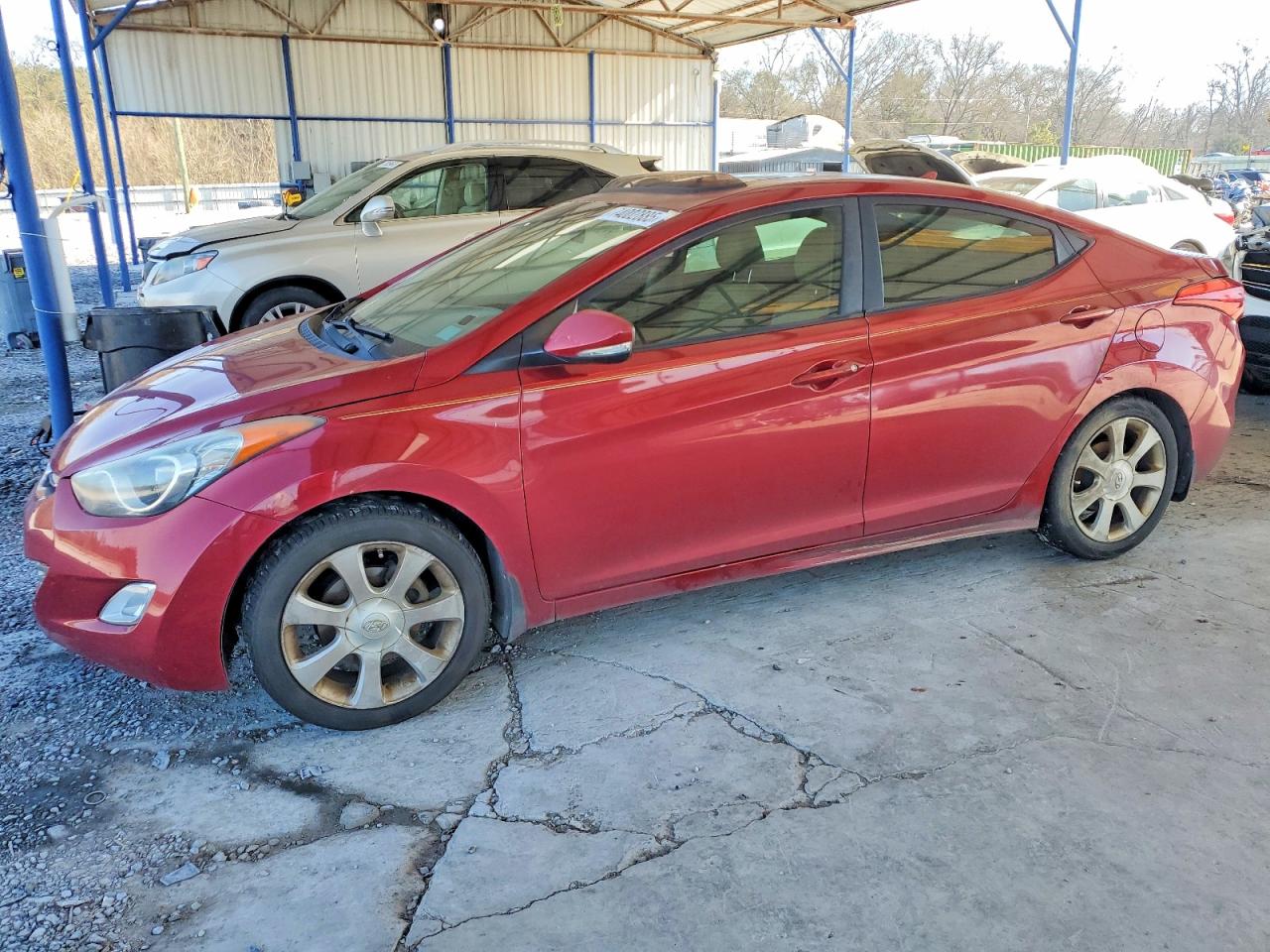 2012 Hyundai Elantra Gls Красный vin: KMHDH4AE4CU435883