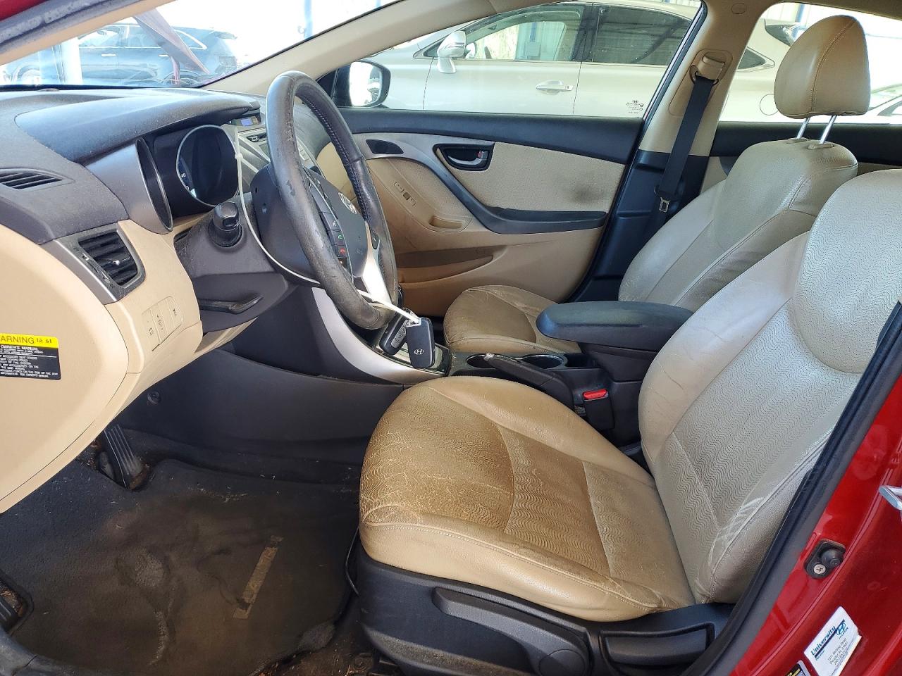 2012 Hyundai Elantra Gls Красный vin: KMHDH4AE4CU435883