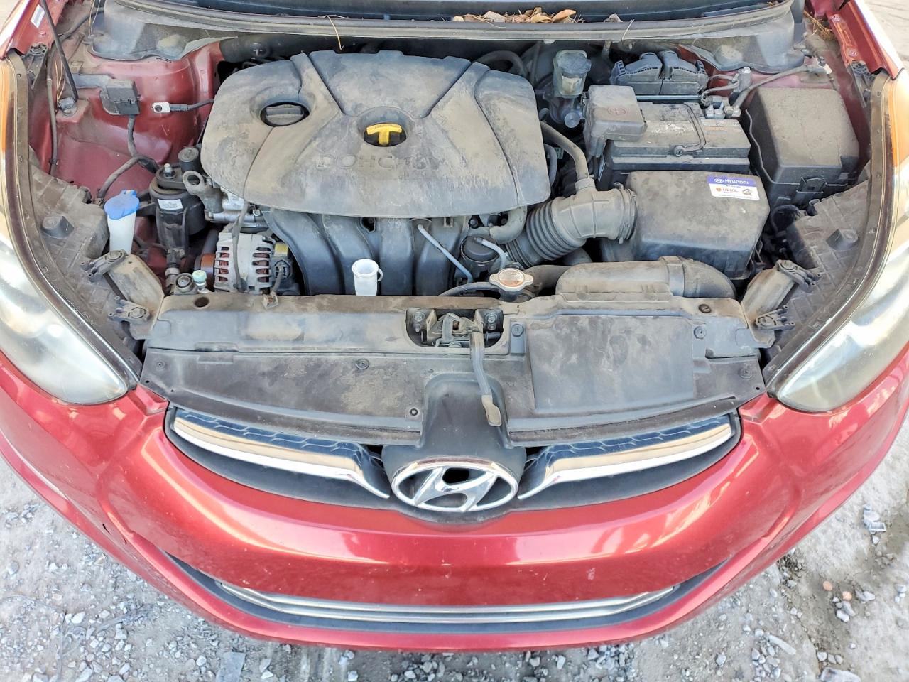 2012 Hyundai Elantra Gls Красный vin: KMHDH4AE4CU435883