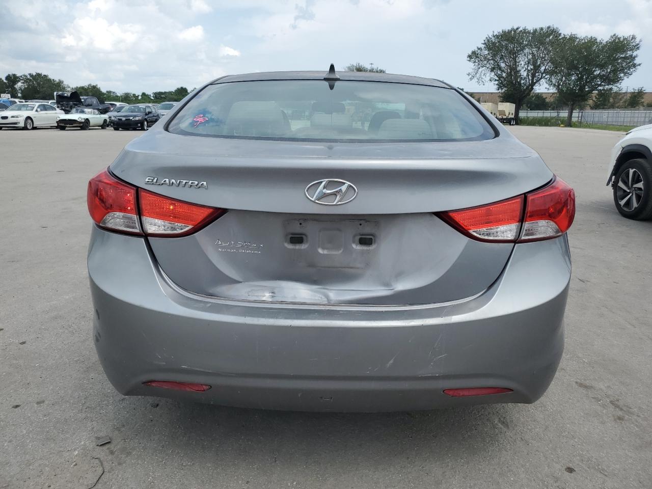 2012 Hyundai Elantra Gls Gray vin: KMHDH4AE4CU442459
