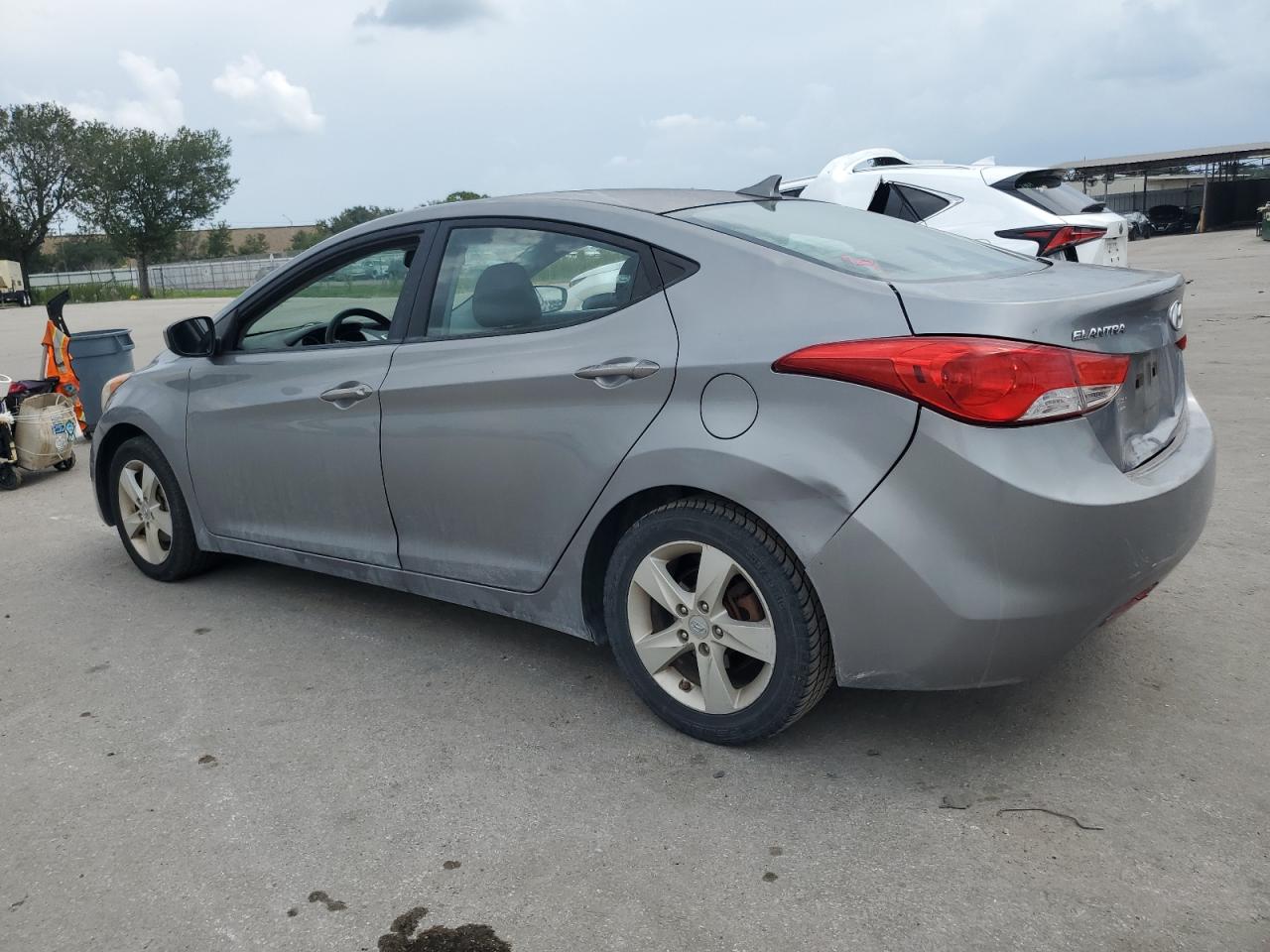 2012 Hyundai Elantra Gls Gray vin: KMHDH4AE4CU442459