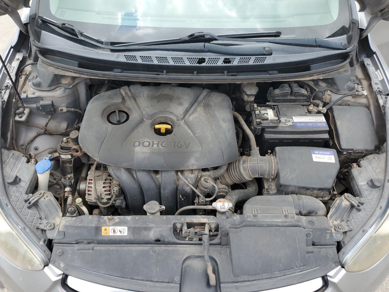 2012 Hyundai Elantra Gls Gray vin: KMHDH4AE4CU442459