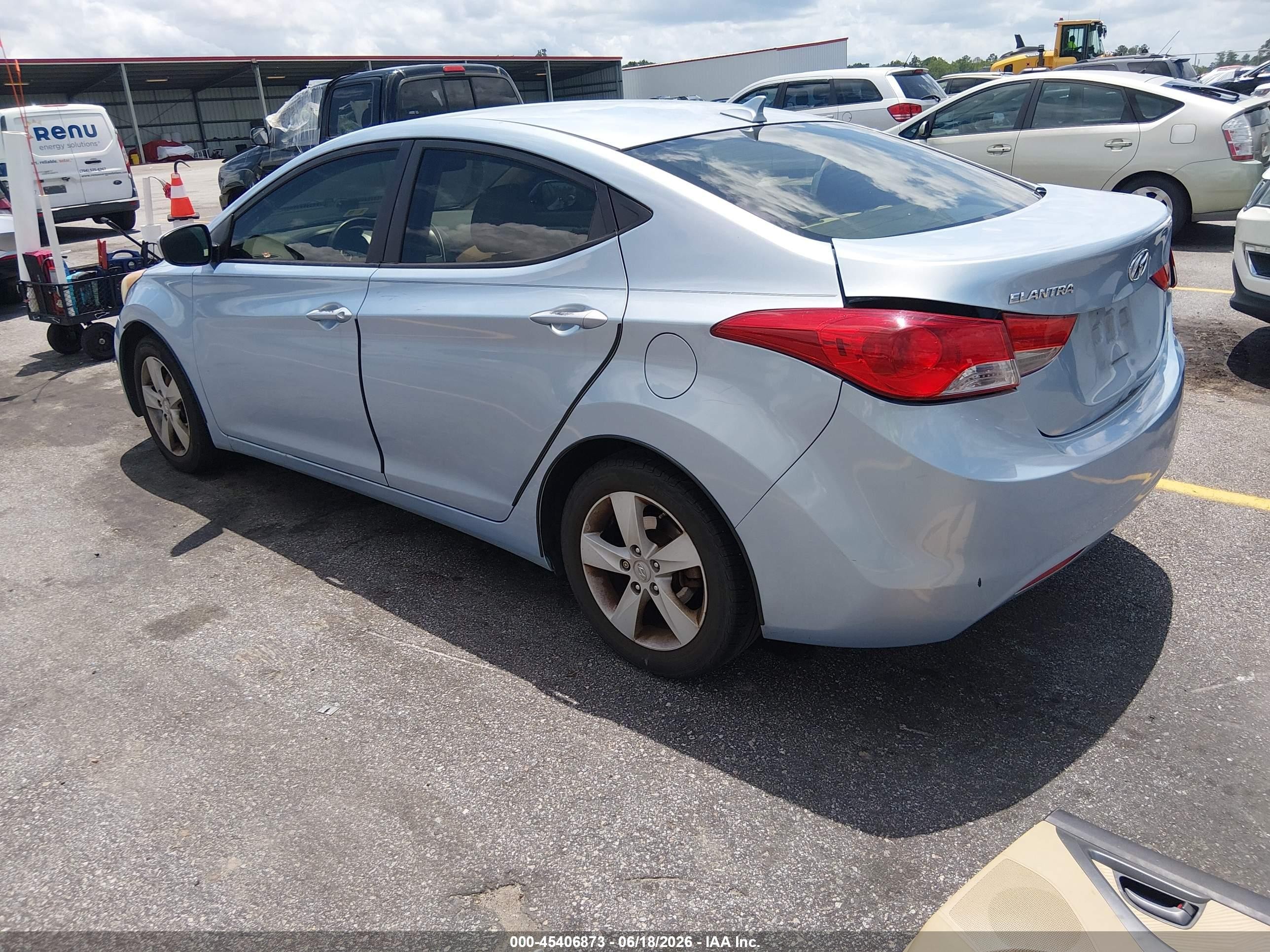 2012 Hyundai Elantra Gls (ulsan Plant) Light Blue vin: KMHDH4AE4CU447693