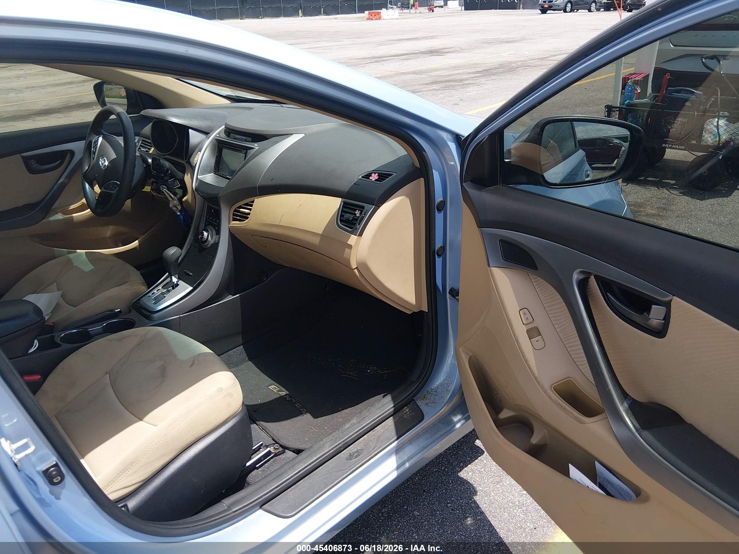 2012 Hyundai Elantra Gls (ulsan Plant) Light Blue vin: KMHDH4AE4CU447693
