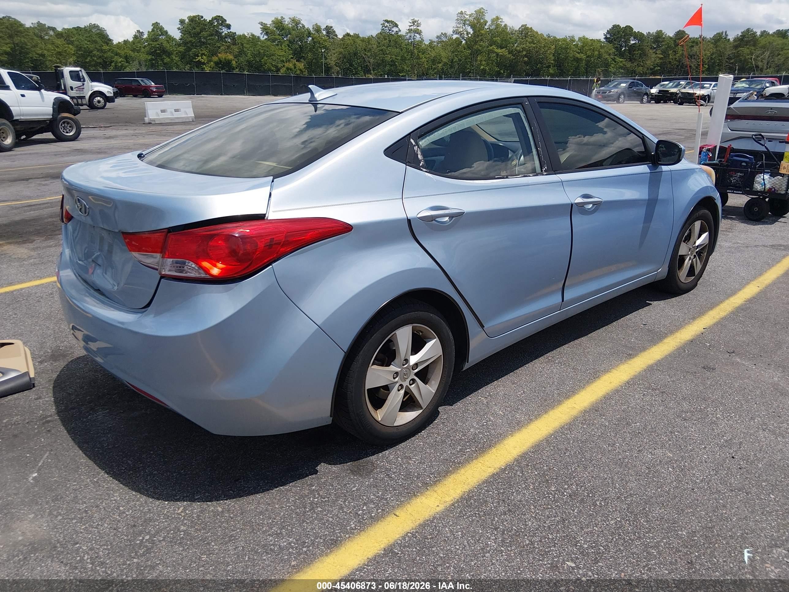 2012 Hyundai Elantra Gls (ulsan Plant) Light Blue vin: KMHDH4AE4CU447693