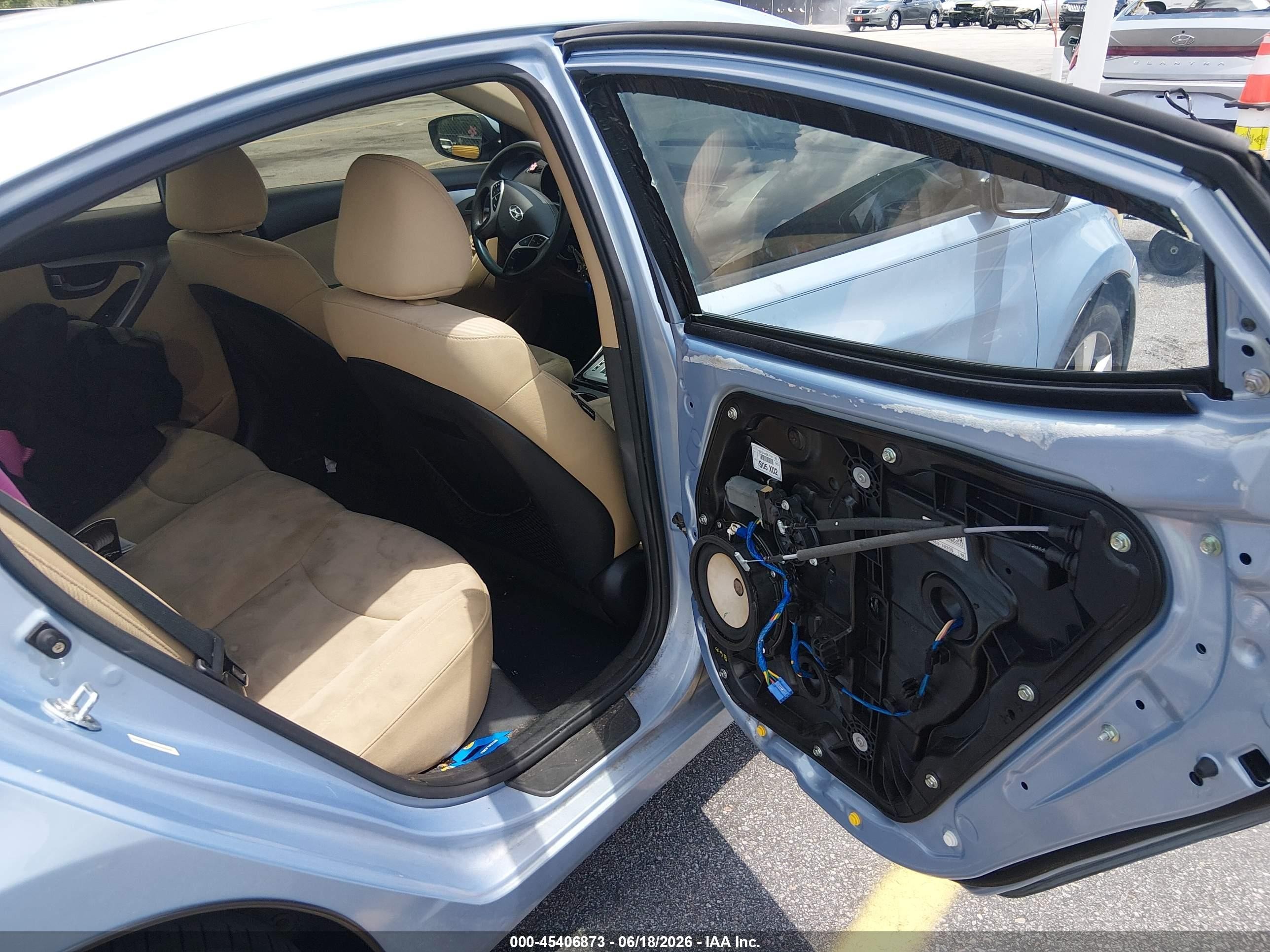 2012 Hyundai Elantra Gls (ulsan Plant) Light Blue vin: KMHDH4AE4CU447693