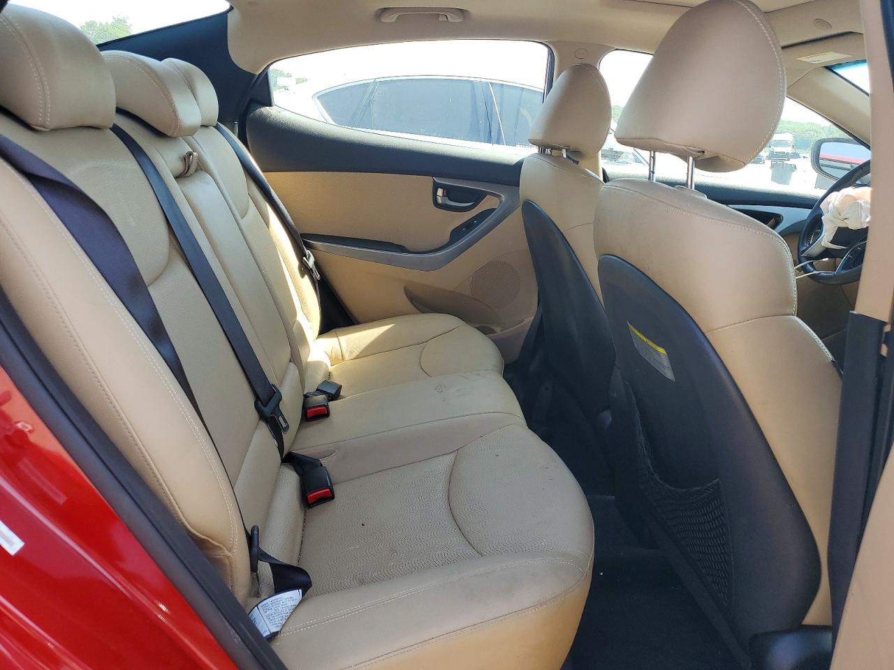 2012 Hyundai Elantra Limited Red vin: KMHDH4AE4CU463862