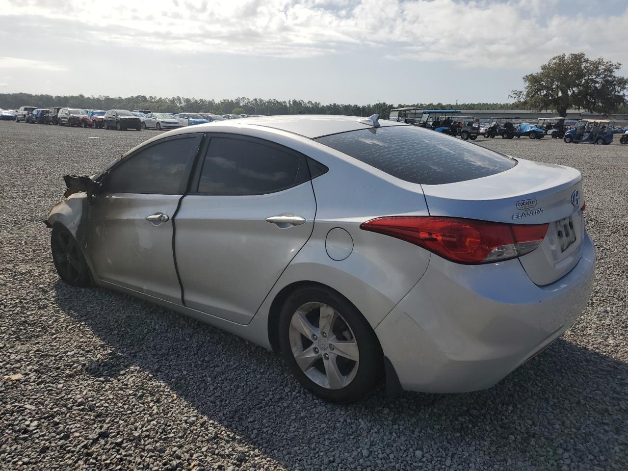 2012 Hyundai Elantra Gls Silver vin: KMHDH4AE4CU469001