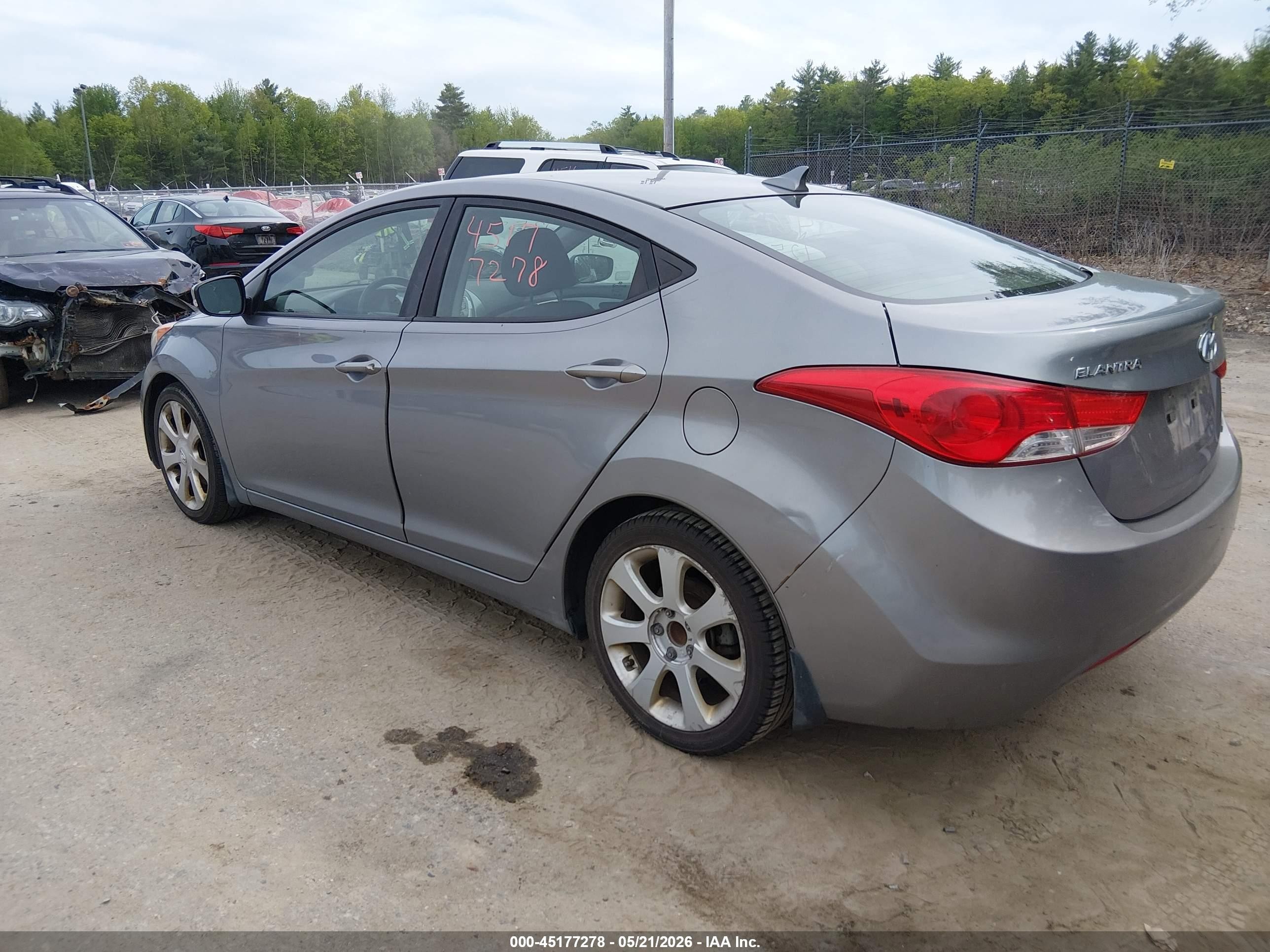 2012 Hyundai Elantra Limited (ulsan Plant) Silver vin: KMHDH4AE4CU475316