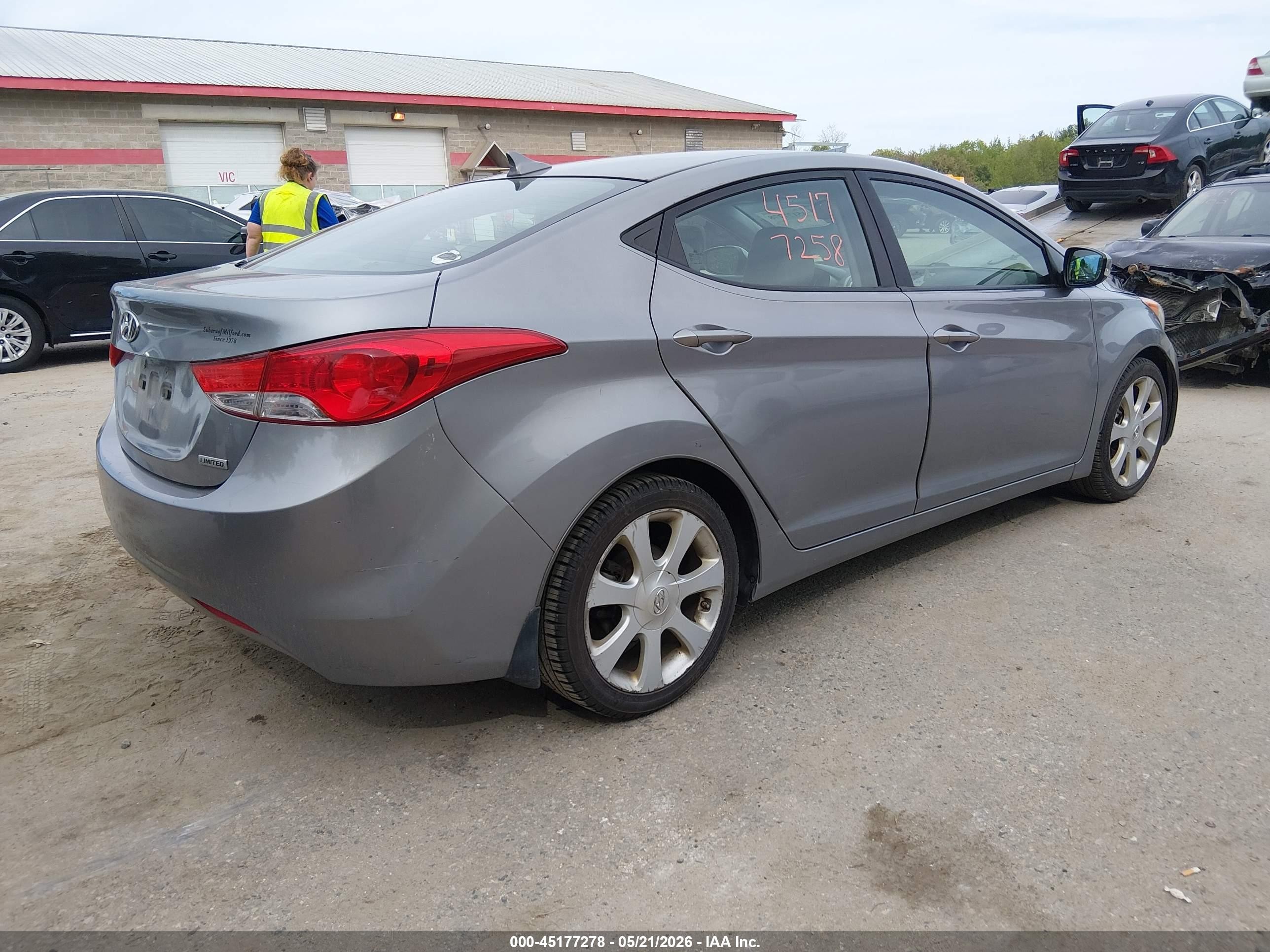 2012 Hyundai Elantra Limited (ulsan Plant) Silver vin: KMHDH4AE4CU475316