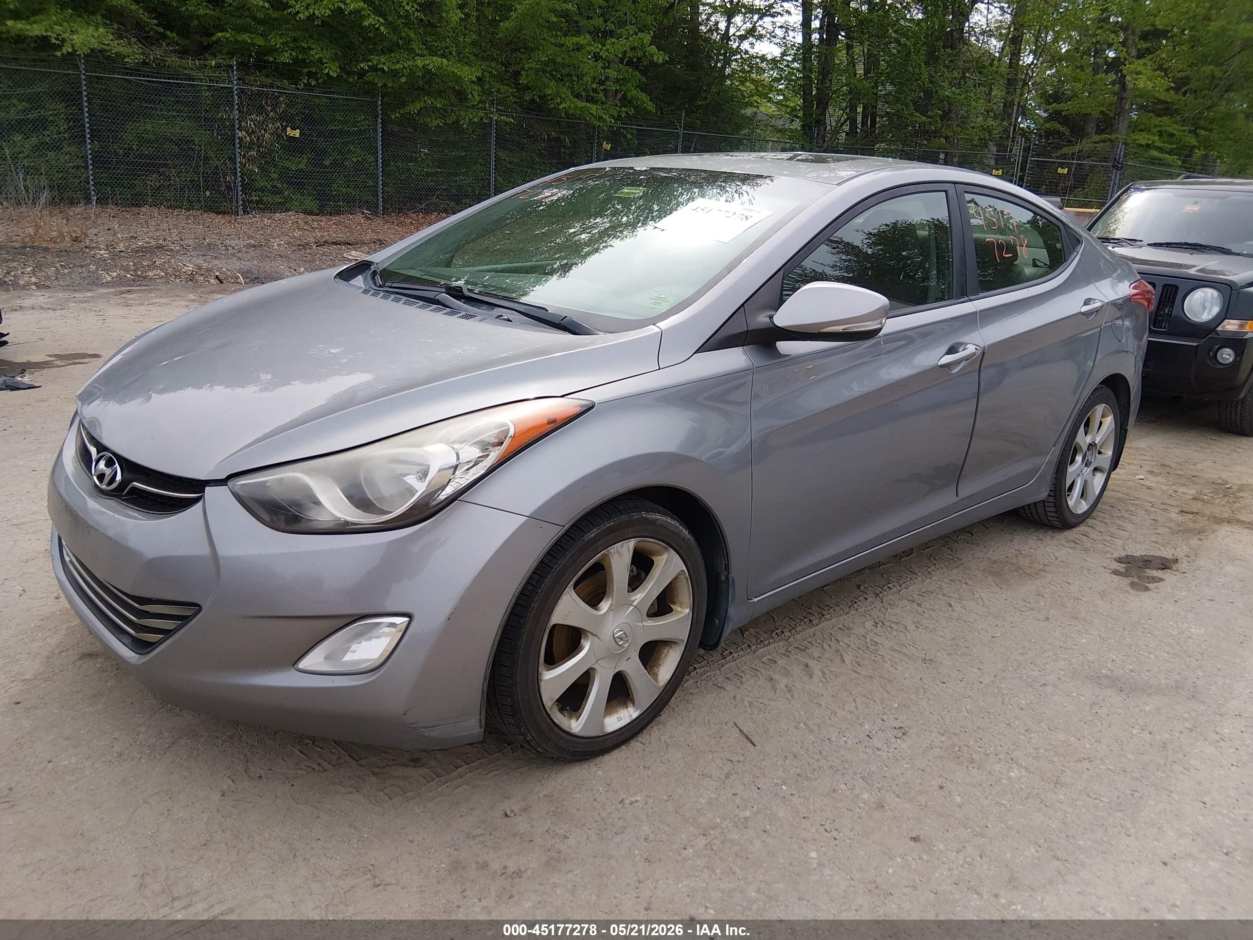 2012 Hyundai Elantra Limited (ulsan Plant) Silver vin: KMHDH4AE4CU475316