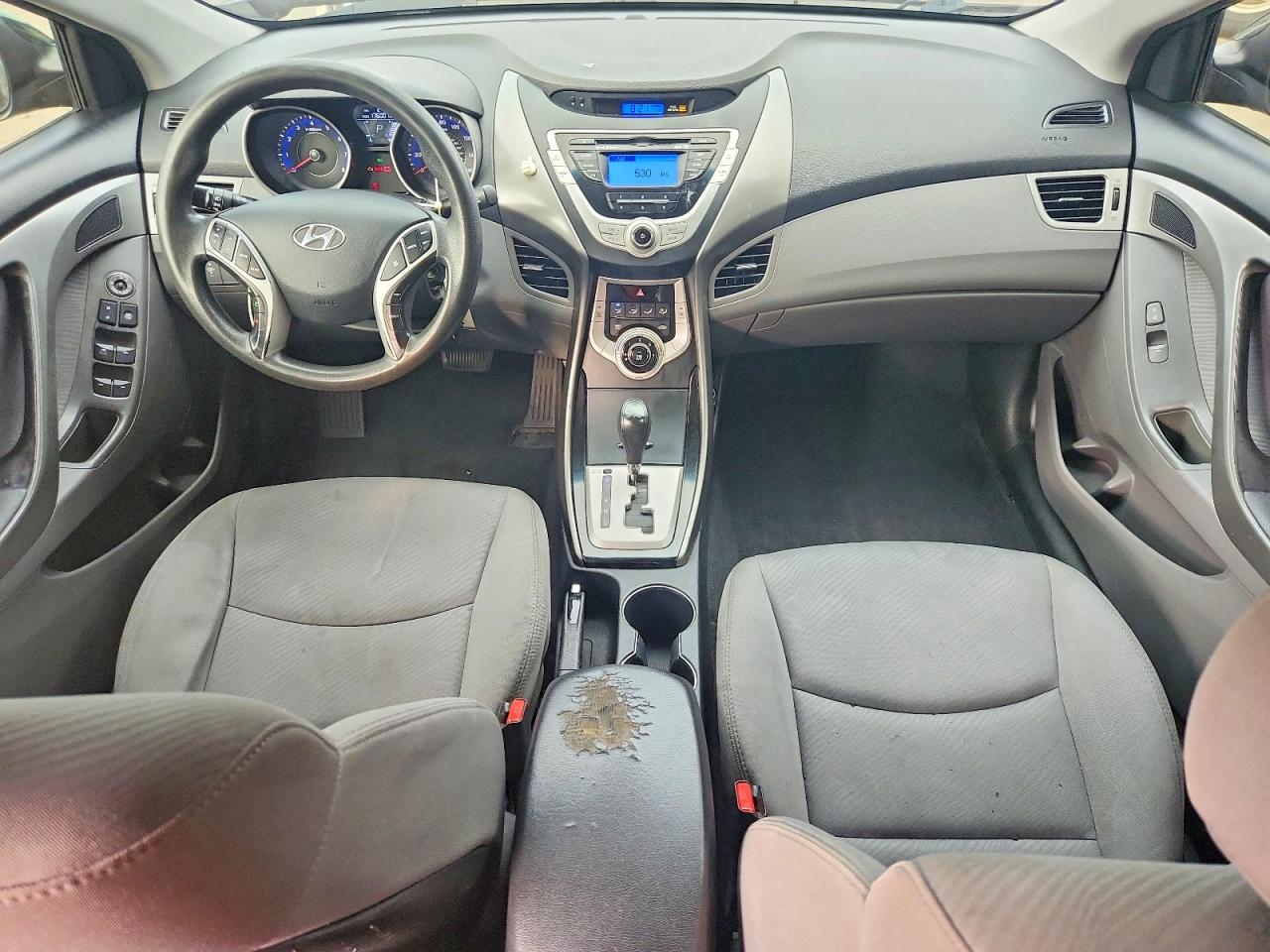 2012 Hyundai Elantra Gls Black vin: KMHDH4AE4CU475798