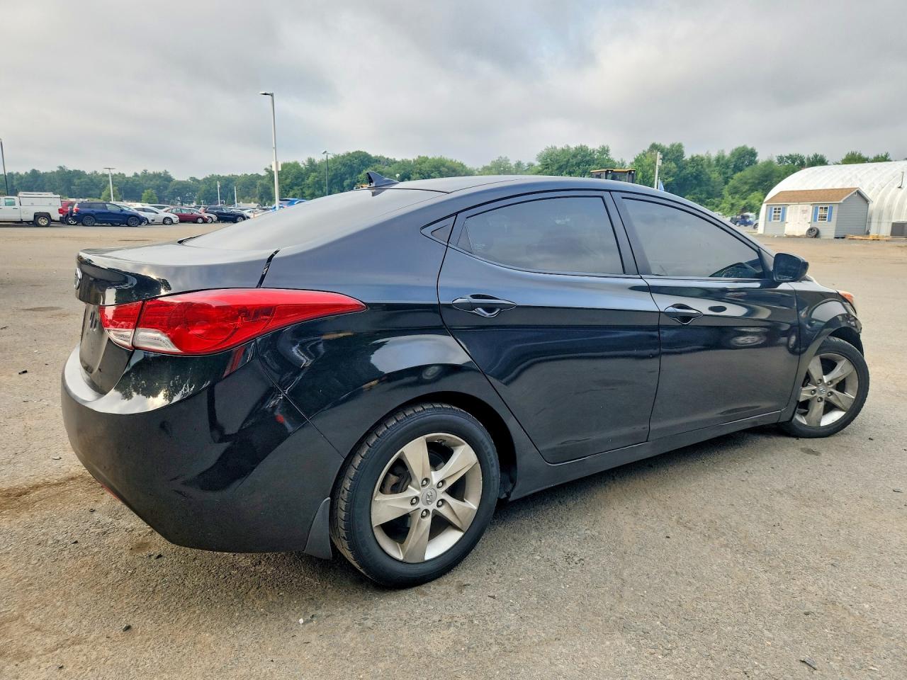 2012 Hyundai Elantra Gls Black vin: KMHDH4AE4CU475798