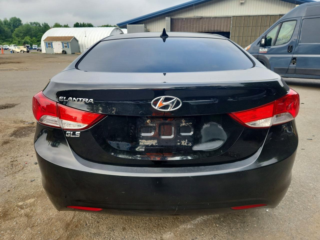 2012 Hyundai Elantra Gls Black vin: KMHDH4AE4CU475798