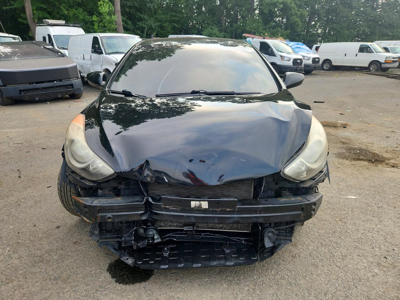 2012 Hyundai Elantra Gls Black vin: KMHDH4AE4CU475798