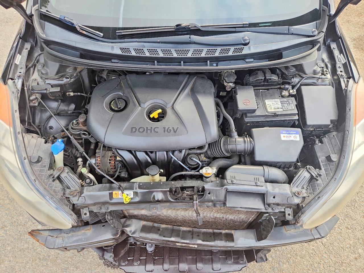 2012 Hyundai Elantra Gls Black vin: KMHDH4AE4CU475798