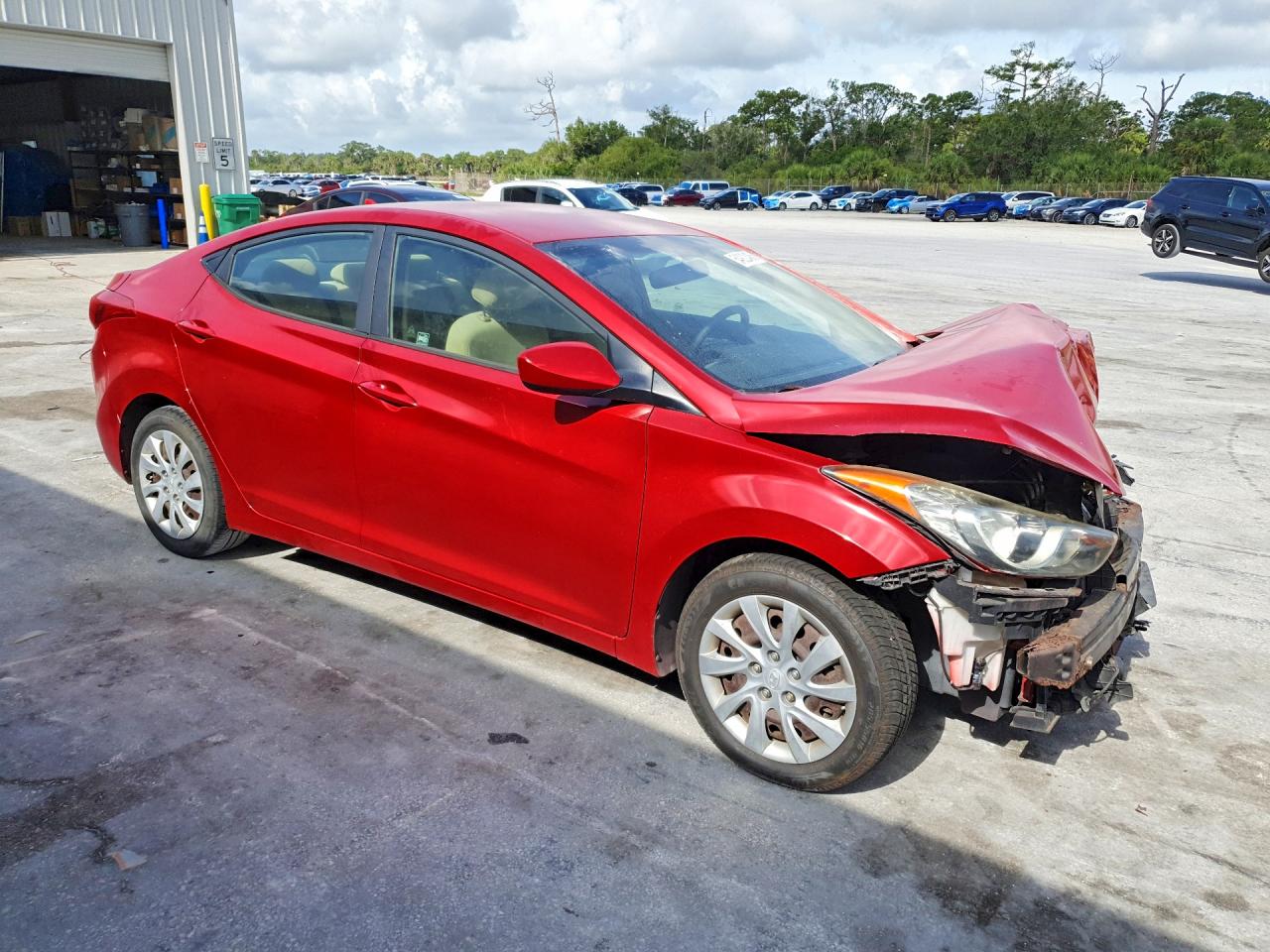 2013 Hyundai Elantra Gls Красный vin: KMHDH4AE4DU481991