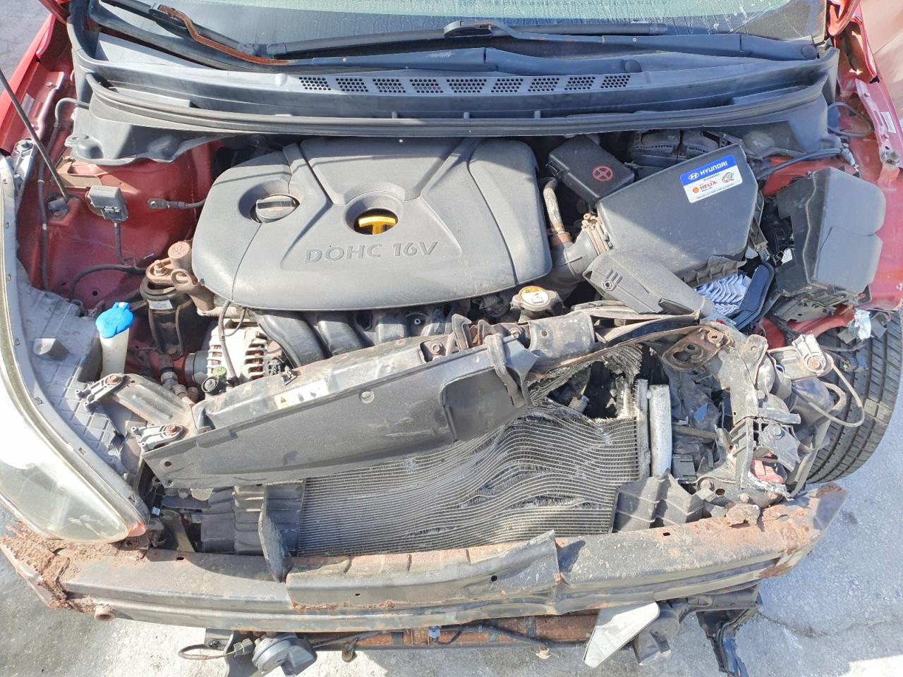 2013 Hyundai Elantra Gls Красный vin: KMHDH4AE4DU481991