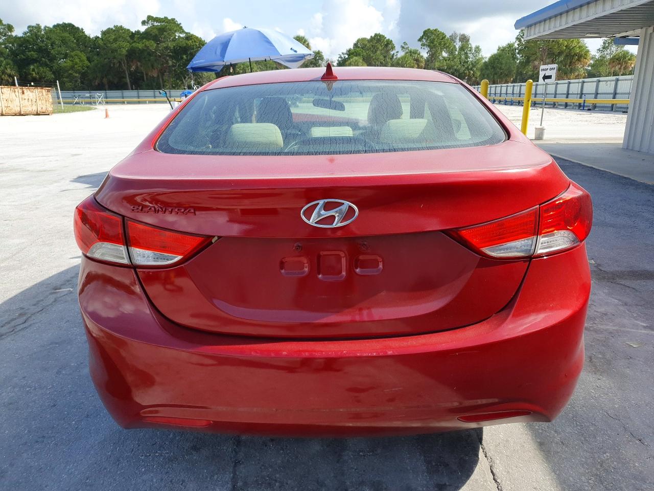 2013 Hyundai Elantra Gls Красный vin: KMHDH4AE4DU481991