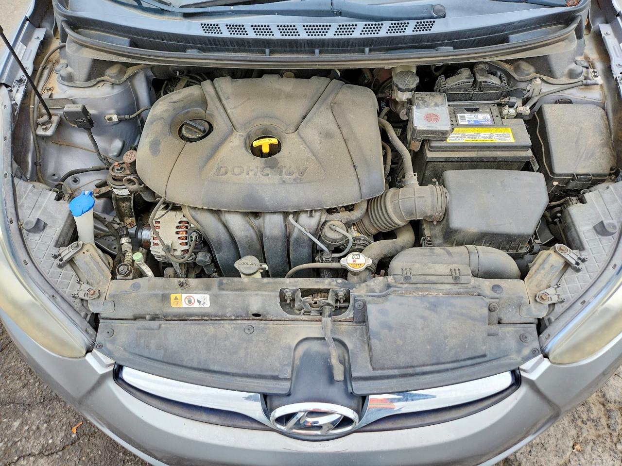 2013 Hyundai Elantra Gls Gray vin: KMHDH4AE4DU486995